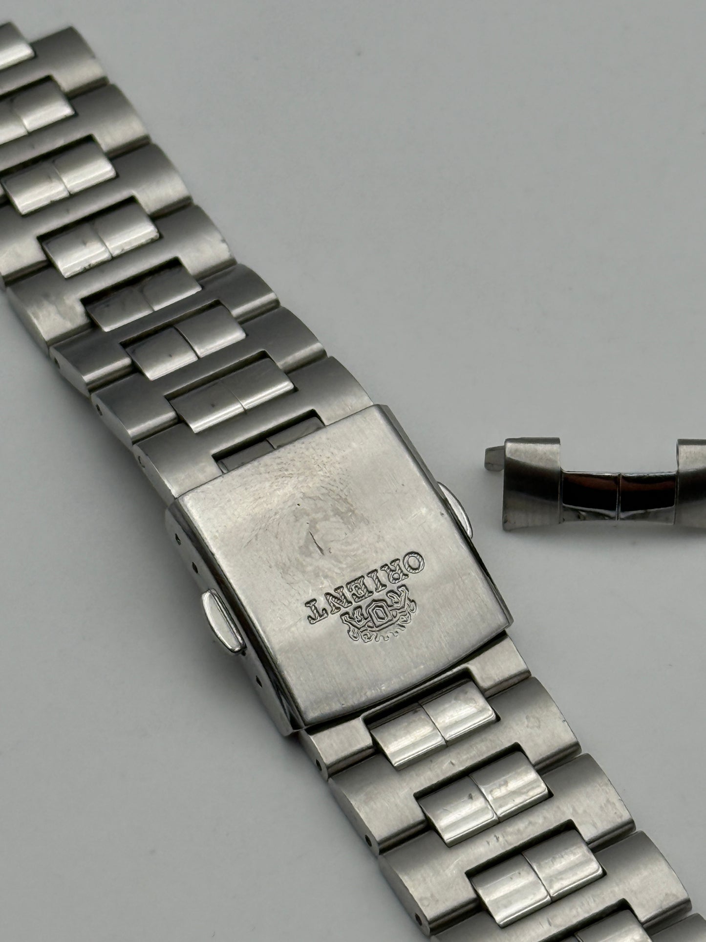 orient world time bracciale bracelet steel 20mm