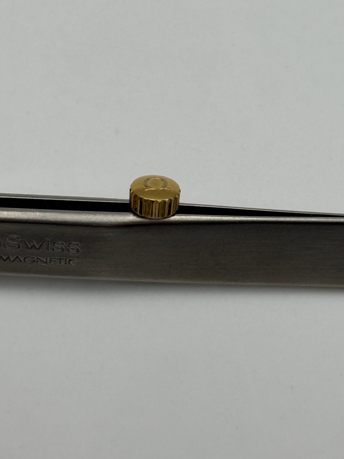 Omega corona crown waterproof impermeabile 5.5x3mm gold plated