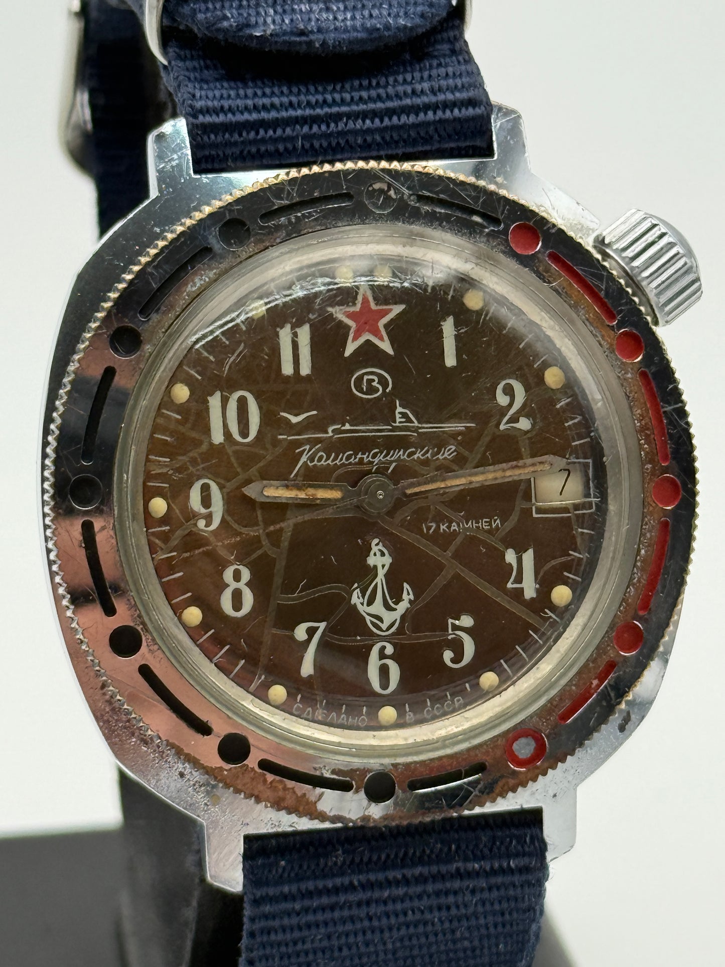vostok komandirskie cccp herren hur 39mm vintage