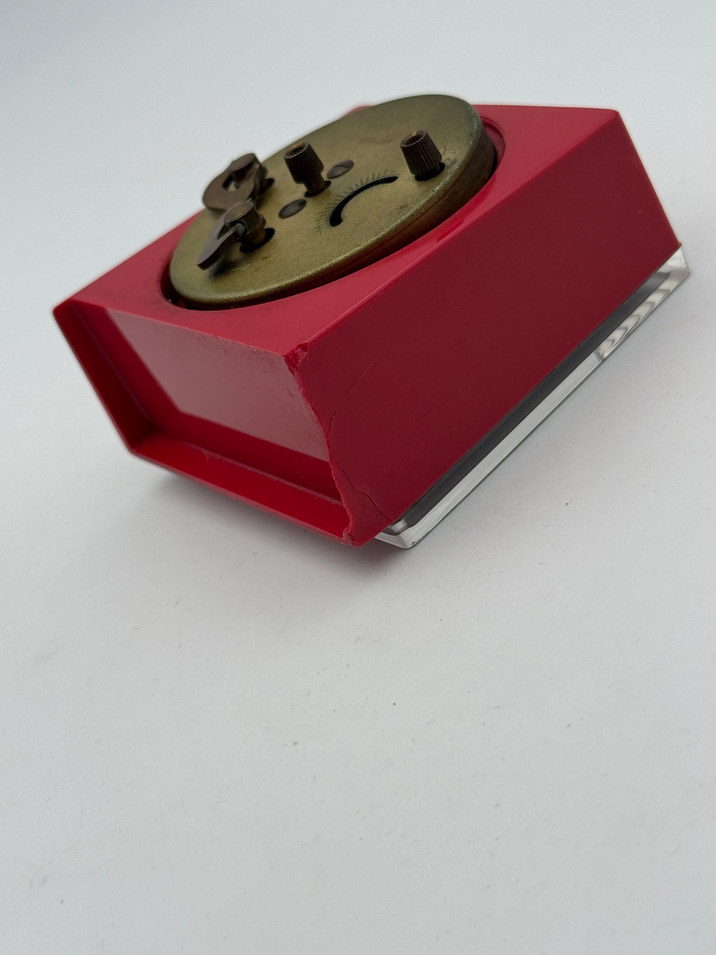 globus table desk clock alarm west germany vintage