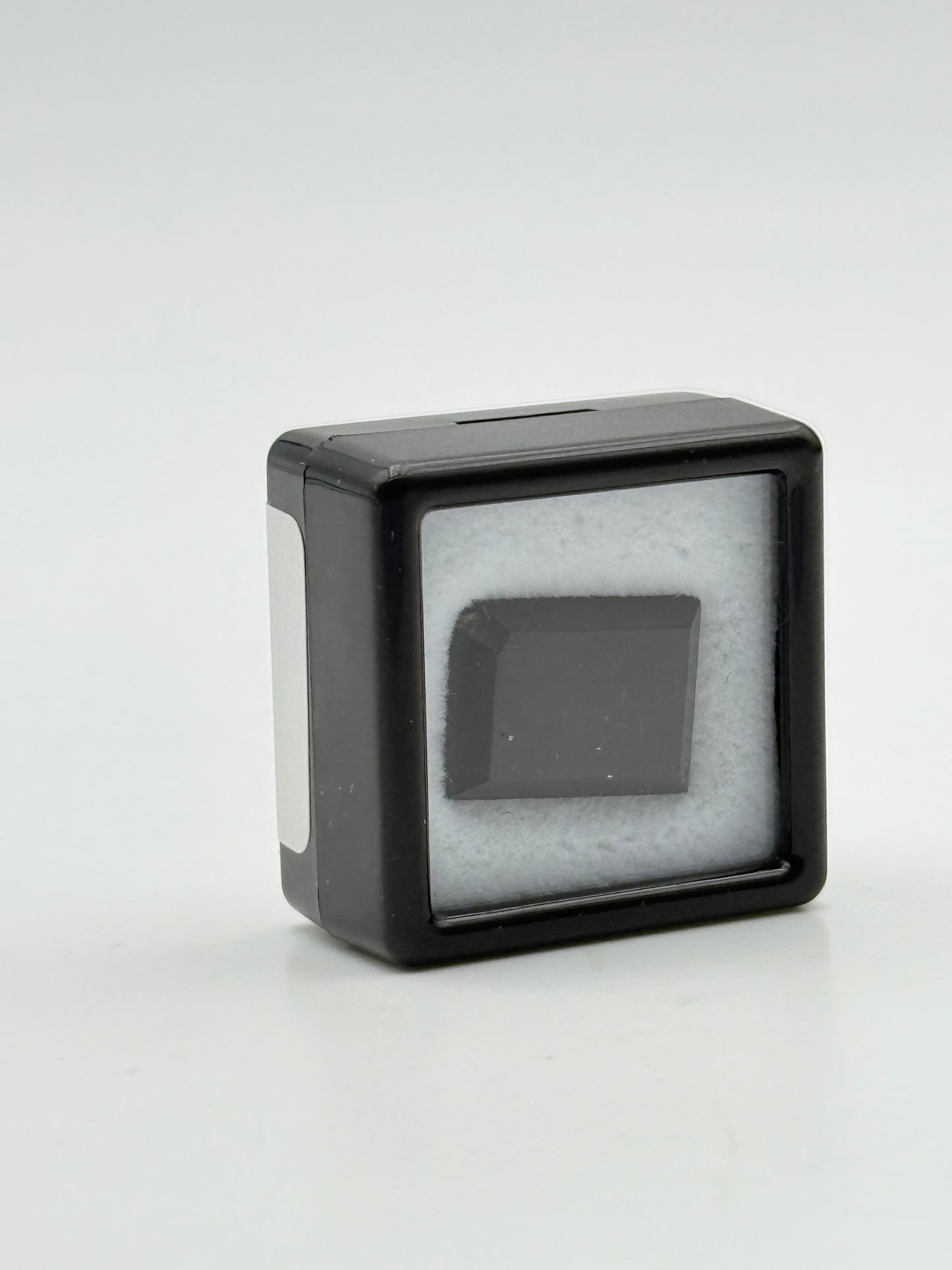 ossidiana nera quadrata natural naturale 6.72ct