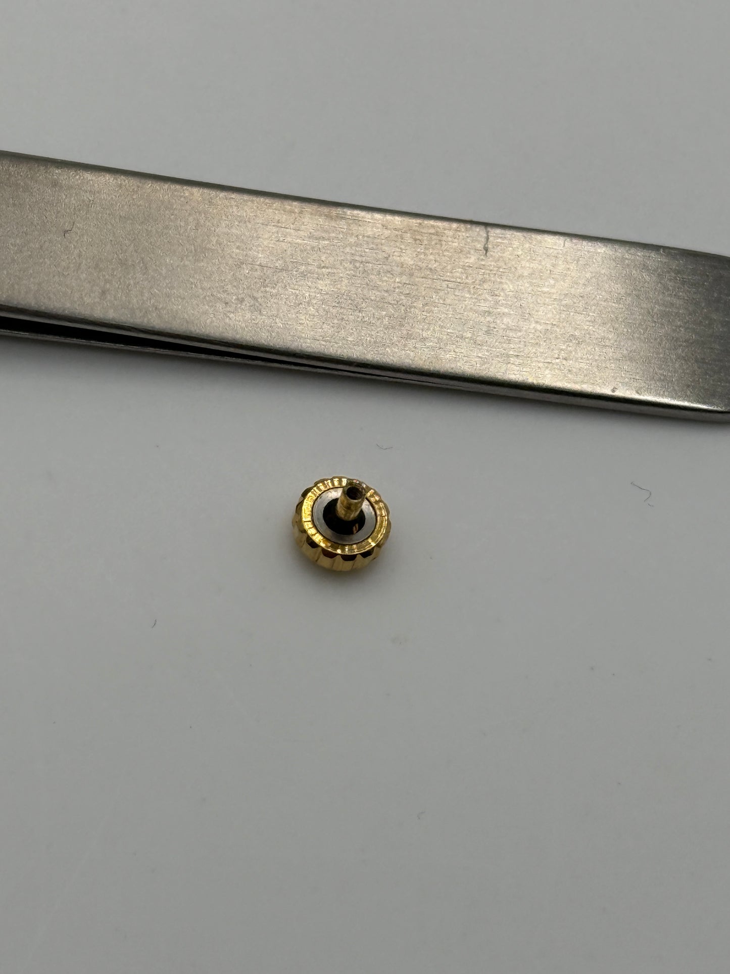 Omega c corona crown gold plated 5x2.5mm waterproof impermeabile