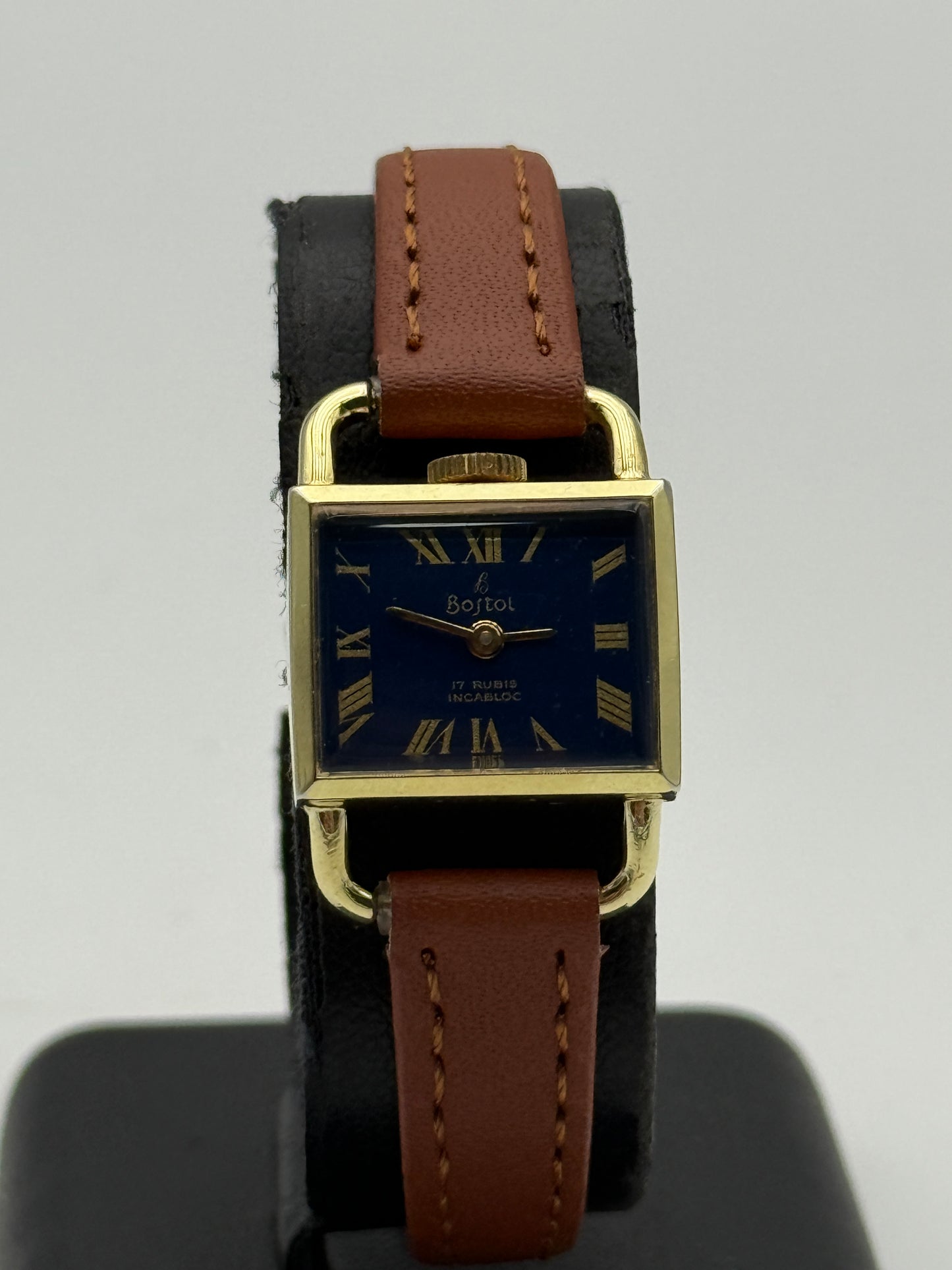 Bostol lucchetto padlock swiss made vintage watch 19x26mm