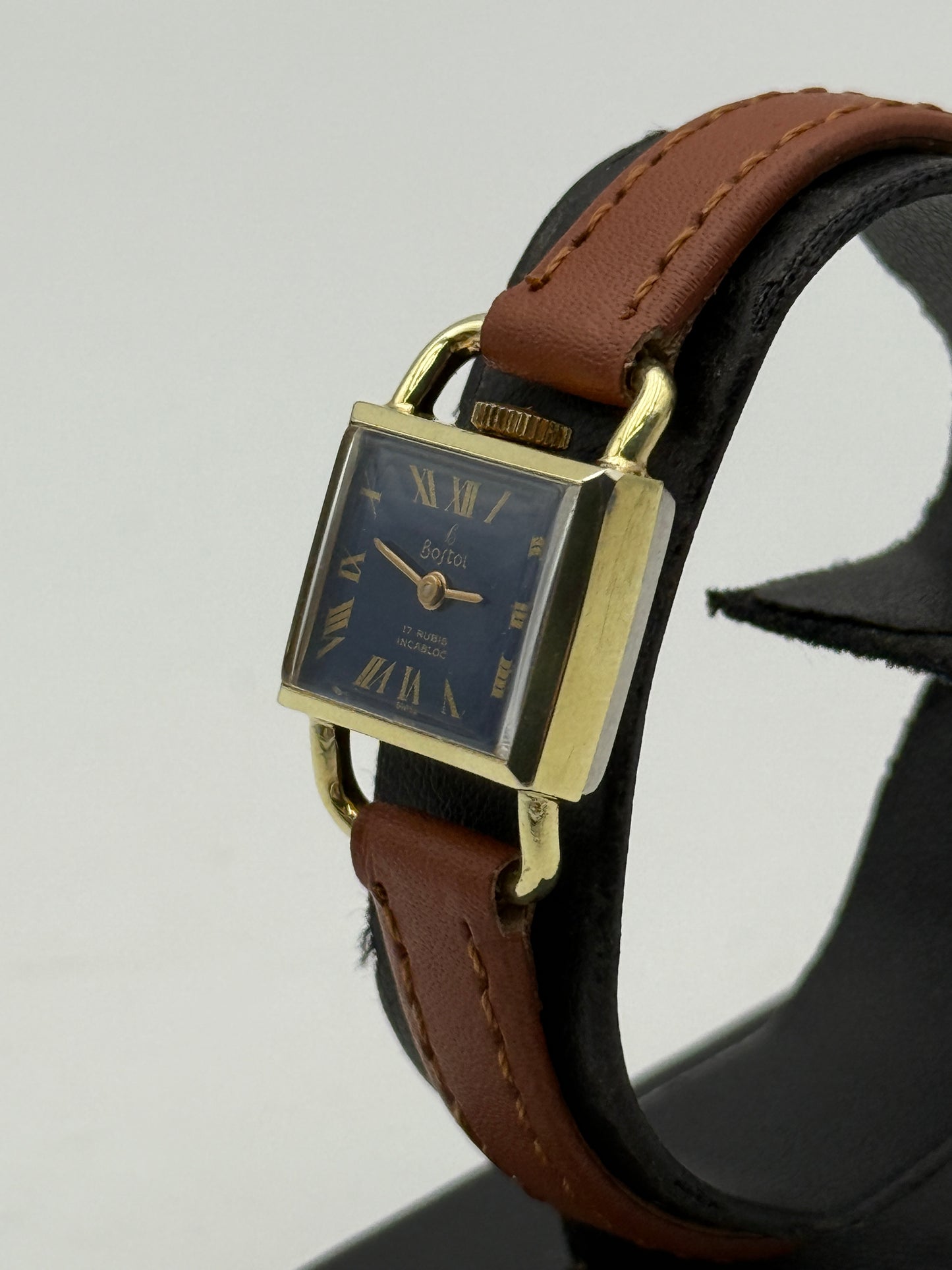 Bostol lucchetto padlock swiss made vintage watch 19x26mm