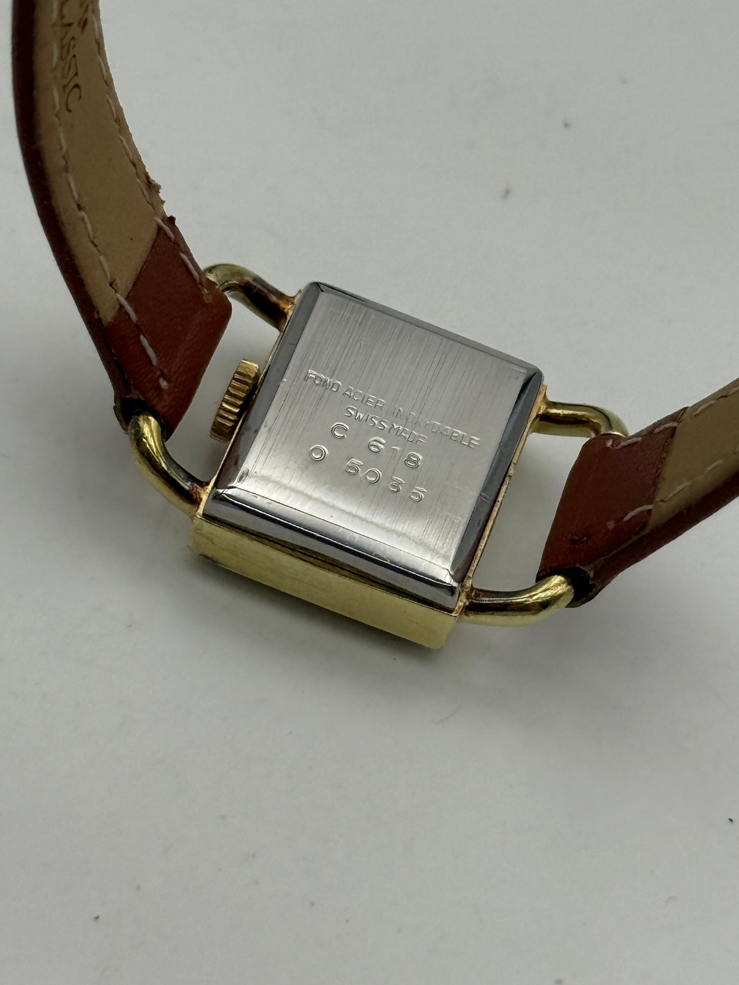 Bostol lucchetto padlock swiss made vintage watch 19x26mm