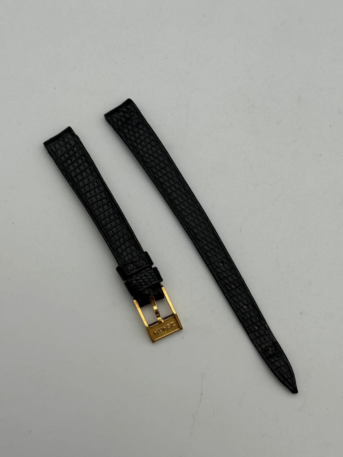 zenith cinturino strap pelle leather black nero 10mm