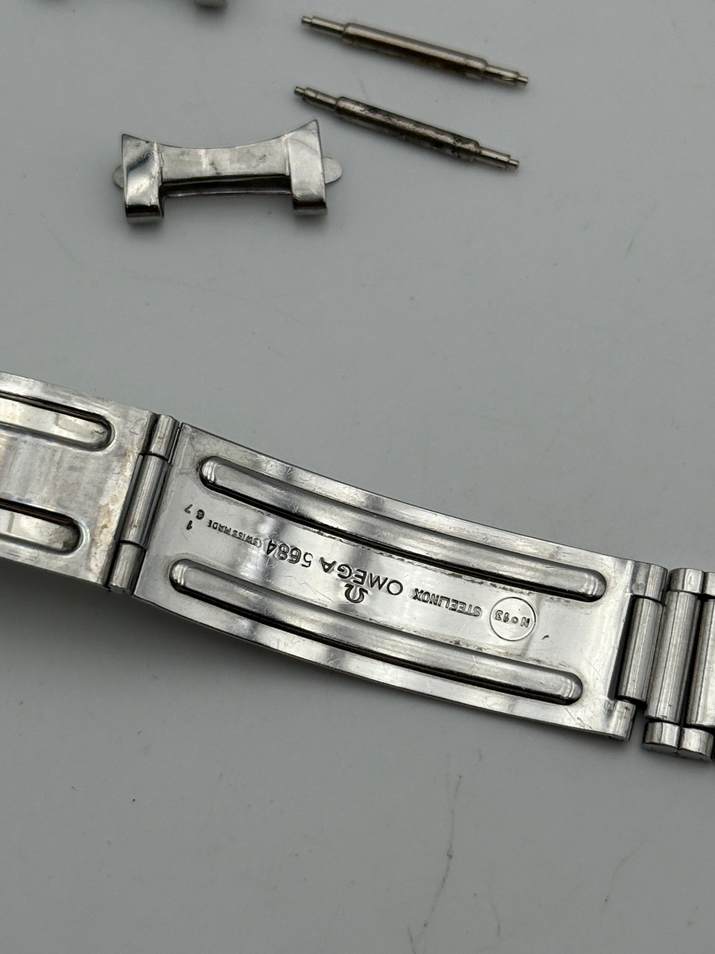 omega seamaster 120 5684 1-67no.13 16mm endlink 537 cinturino strap bracelet