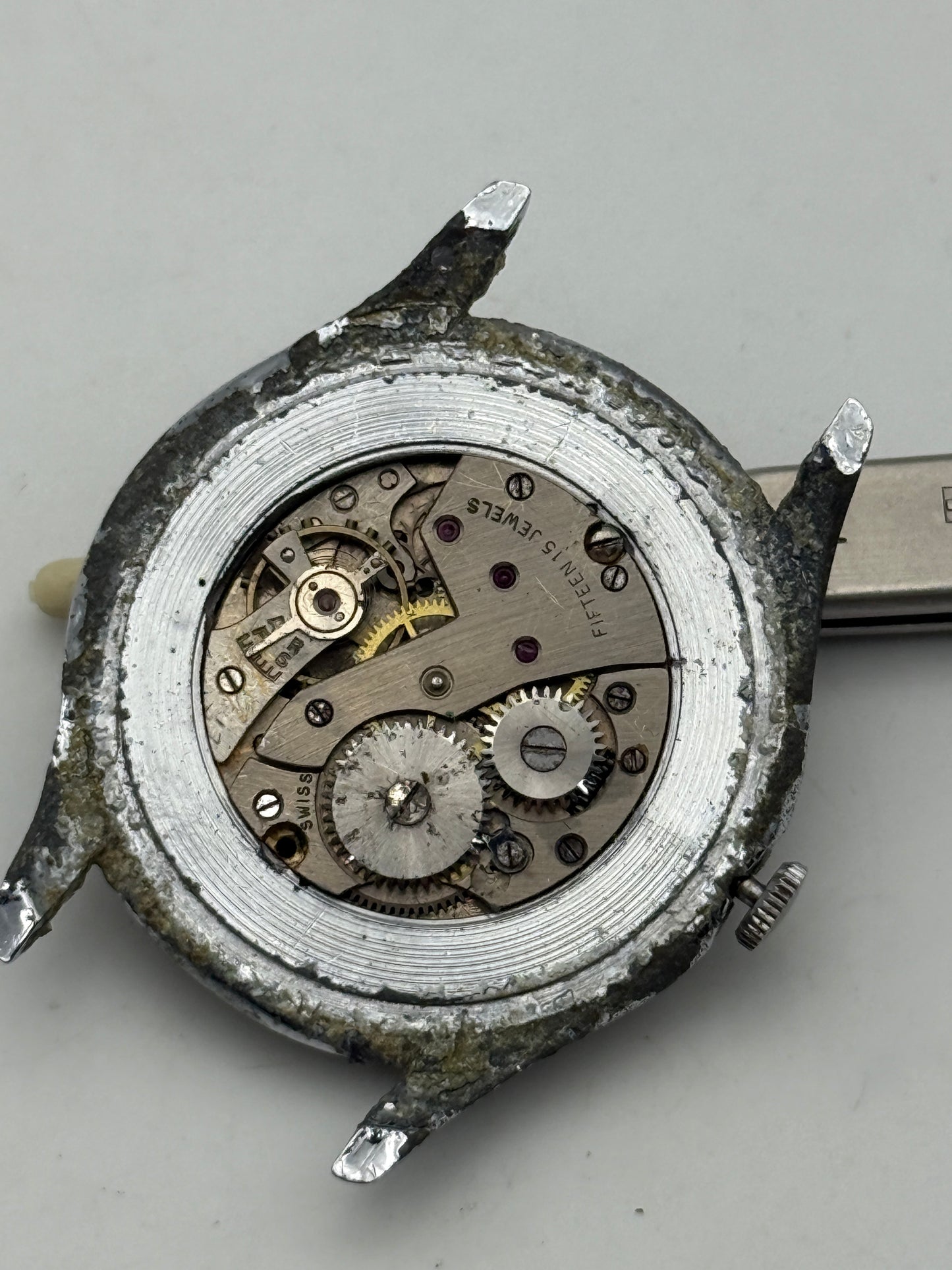 tulxis 37mm vintage swiss made watch manual wind
