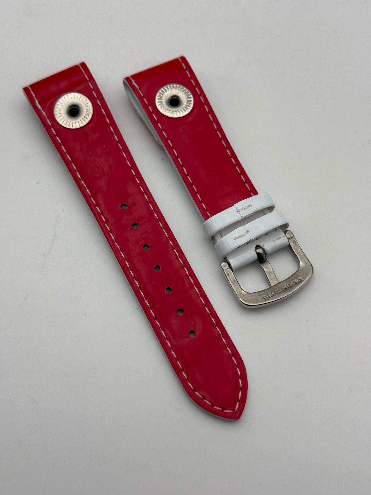 moschino chepandchich 20mm cinturino strap leather
