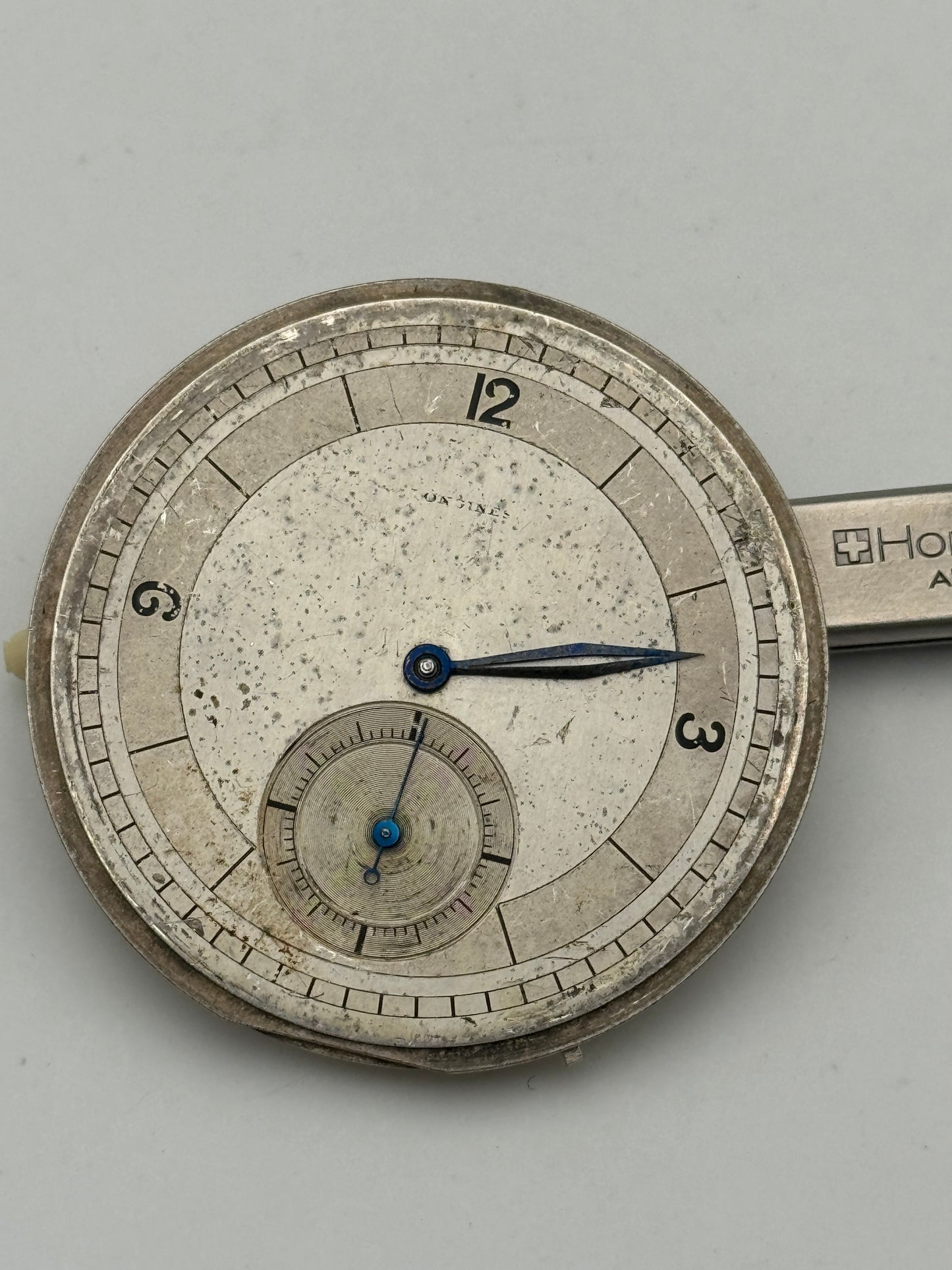 Longines pocket watch 18,89 abc movement movimento, balance wheel ok bilanciere ok