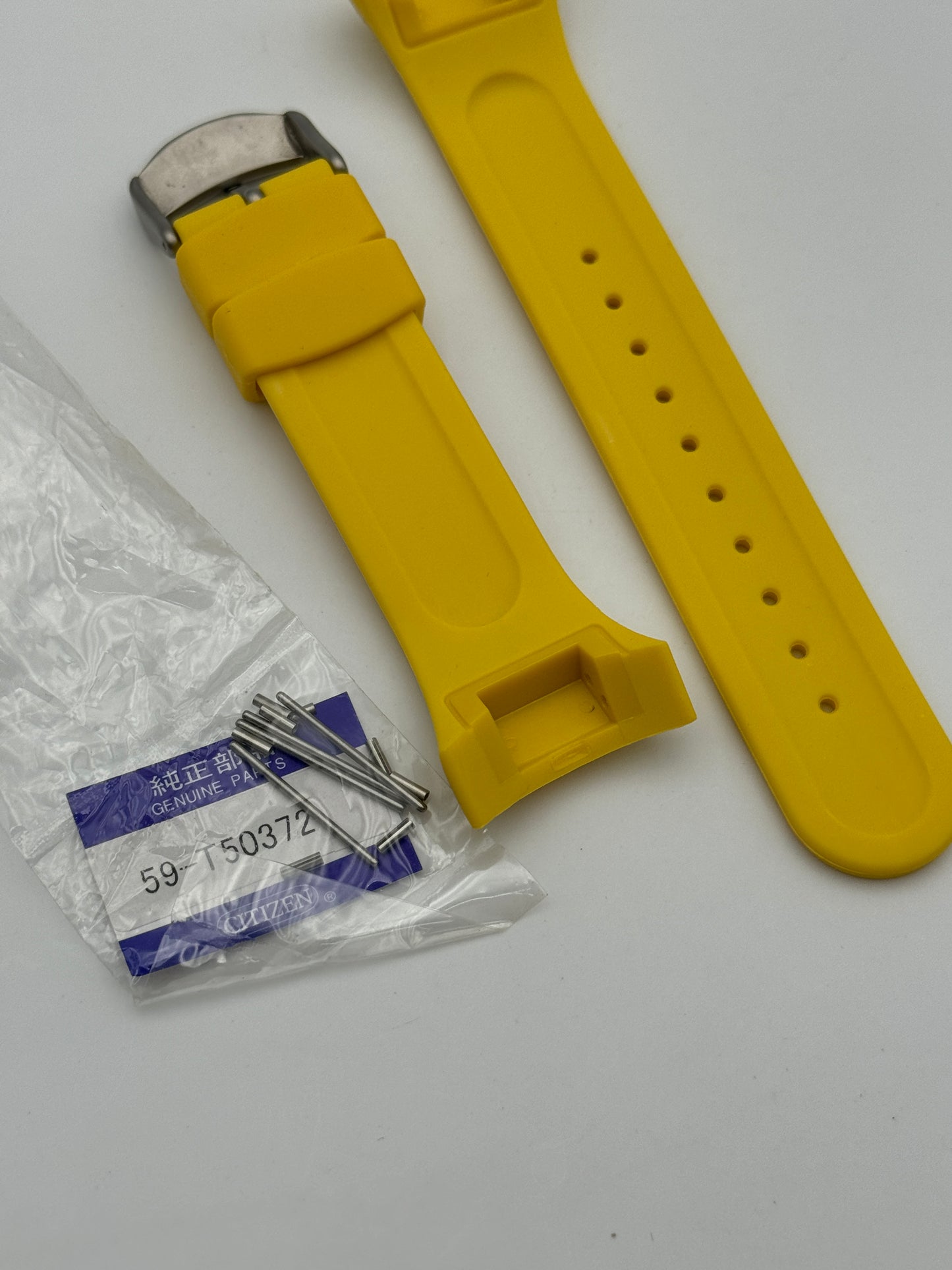 Citizen 59-T50372 cinturino in gomma, rubber strap 27mm