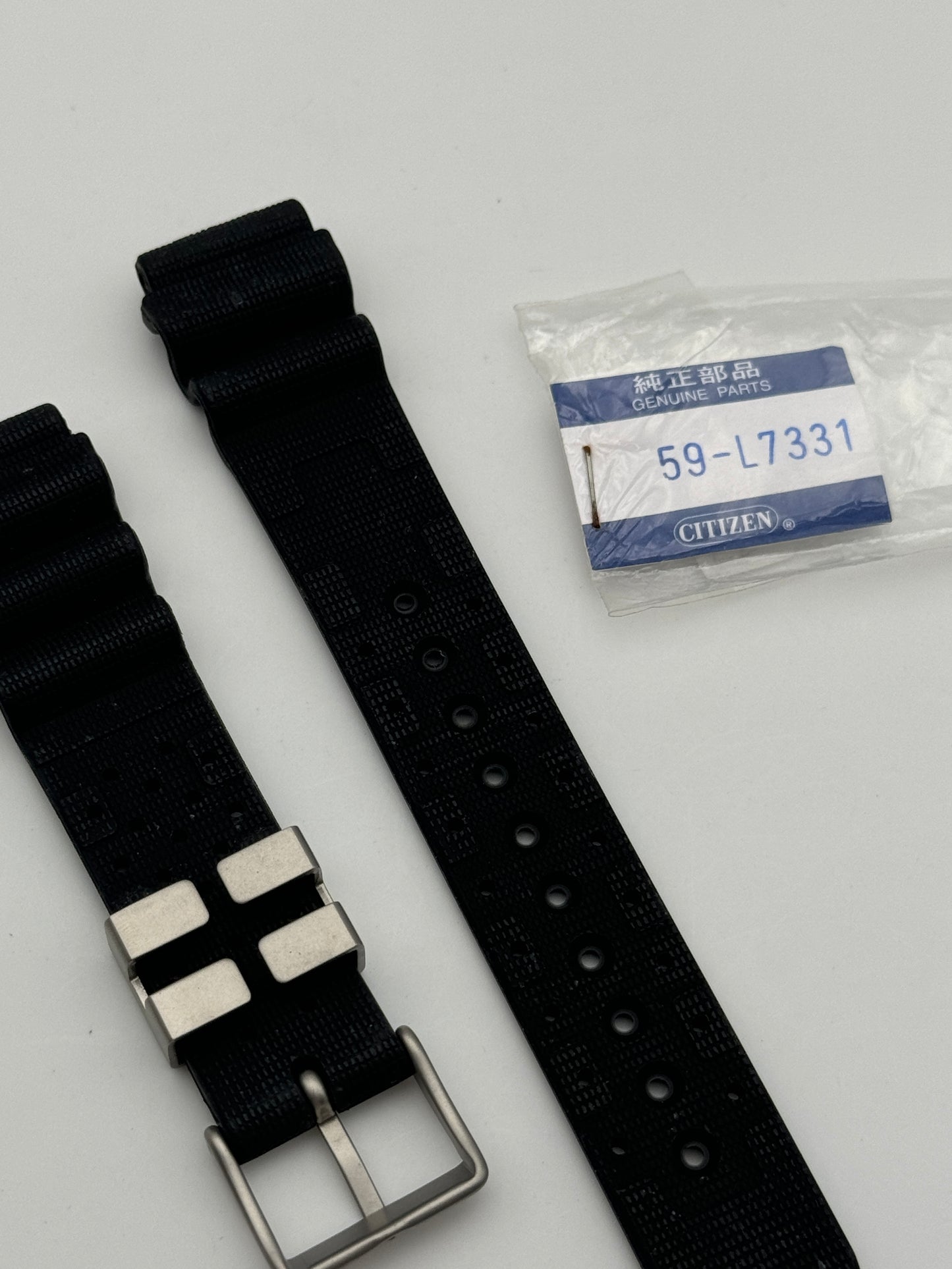 Citizen 59-L7331 cinturino in gomma rubber strap 19mm