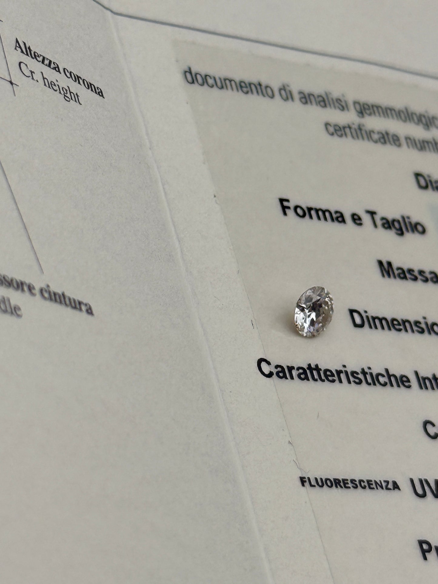 la piè diamond diamante brillante brillant natural 1.00ct i si2 round good
