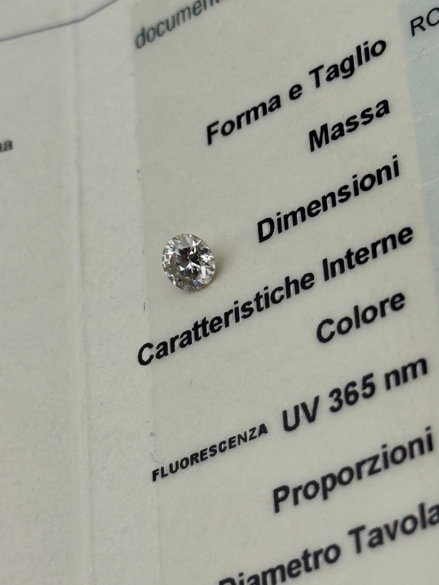 la piè diamond diamante brillante brillant natural 1.00ct i si2 round good