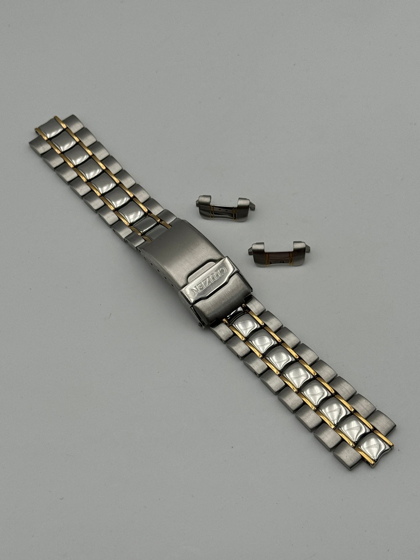 Citizen 59-15923 bracelet bracciale acciaio steel e oro gold 18 mm