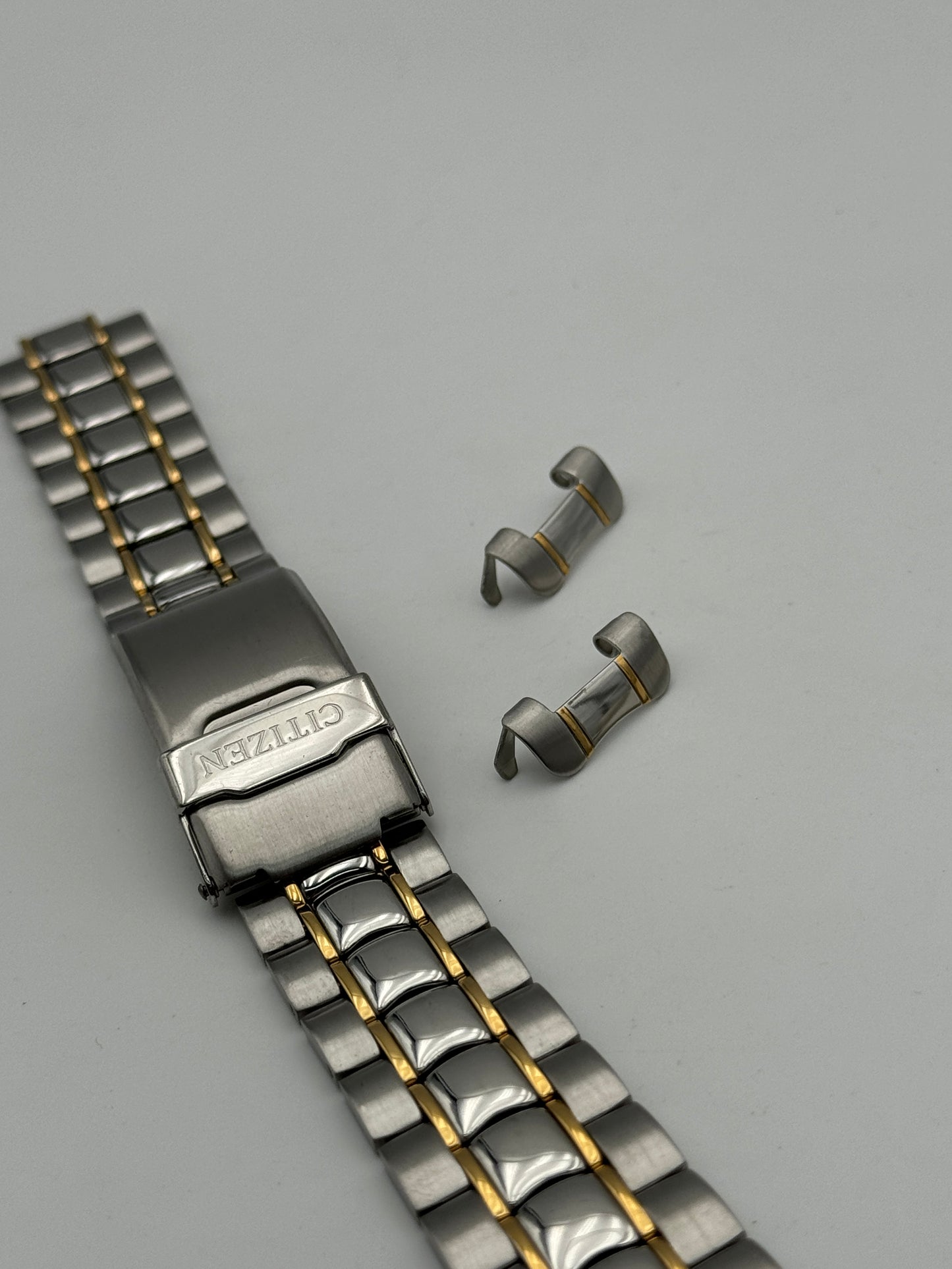 Citizen 59-15923 bracelet bracciale acciaio steel e oro gold 18 mm