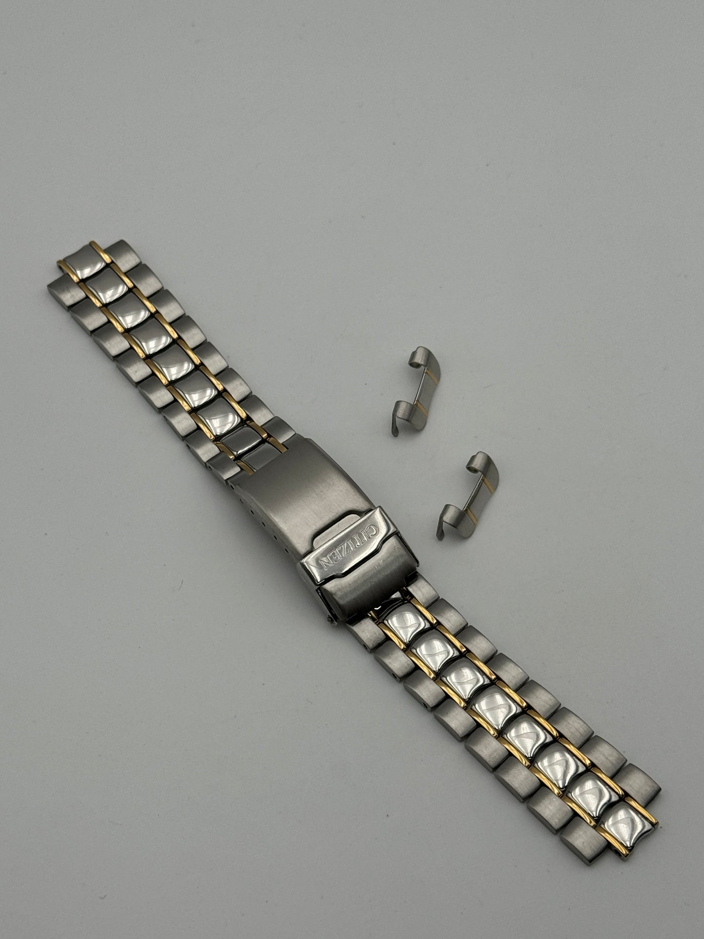 Citizen 59-15923 bracelet bracciale acciaio steel e oro gold 18 mm