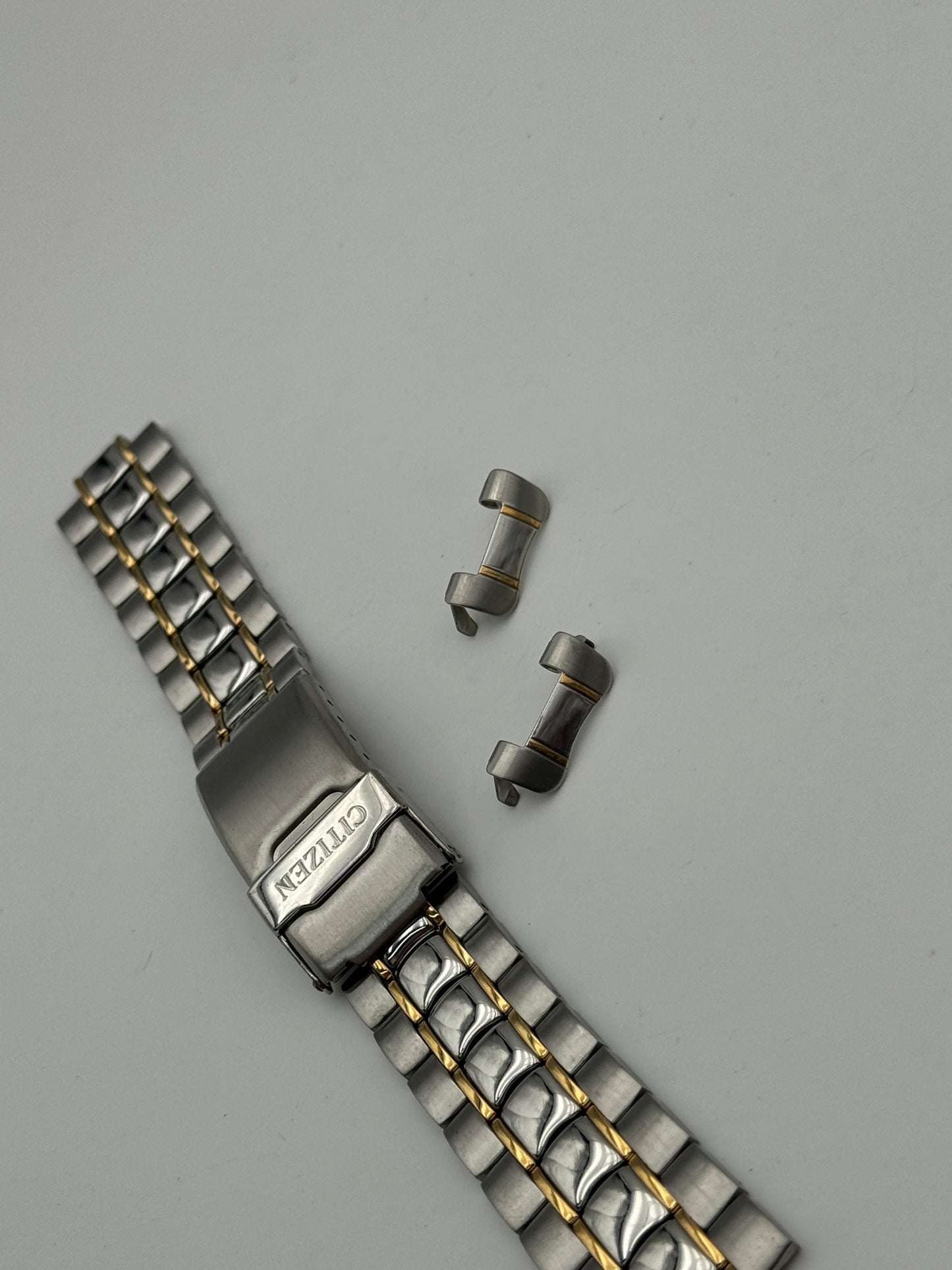 Citizen 59-15923 bracelet bracciale acciaio steel e oro gold 18 mm