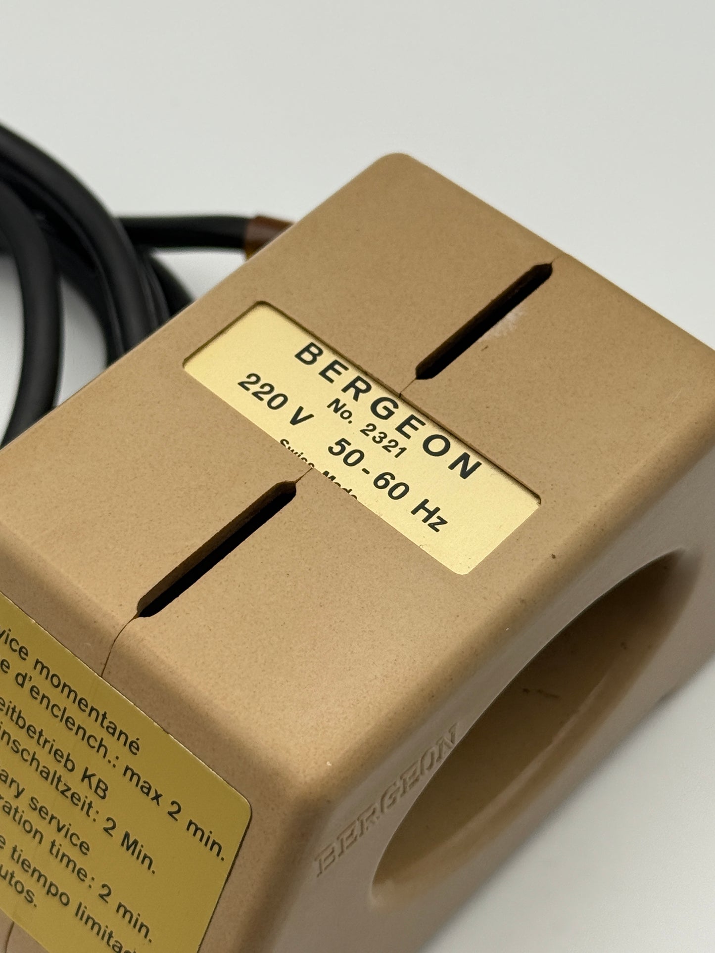 bergeon no.2321 smagnetizzatore scalamitatore demagnetizer scaler swiss made