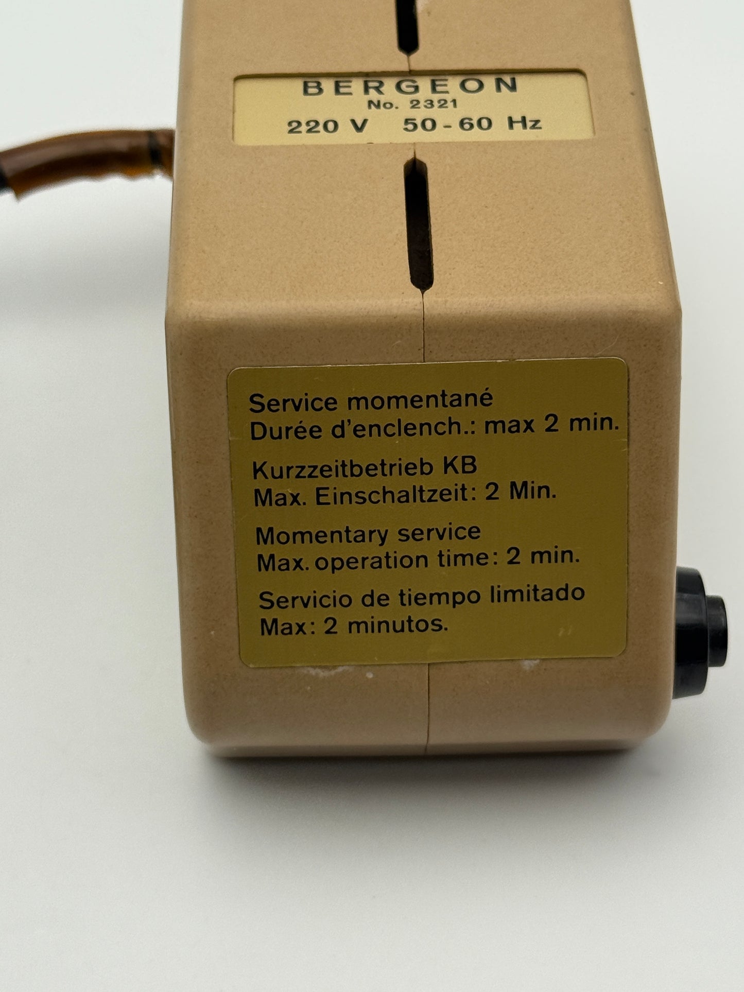 bergeon no.2321 smagnetizzatore scalamitatore demagnetizer scaler swiss made