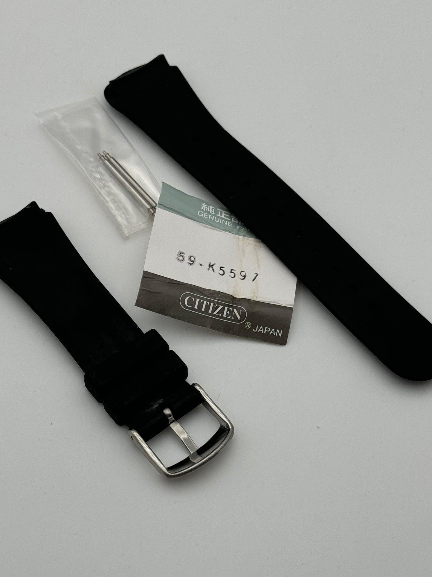 Citizen 59-k5597 cinturino in gomma rubber strap 22mm