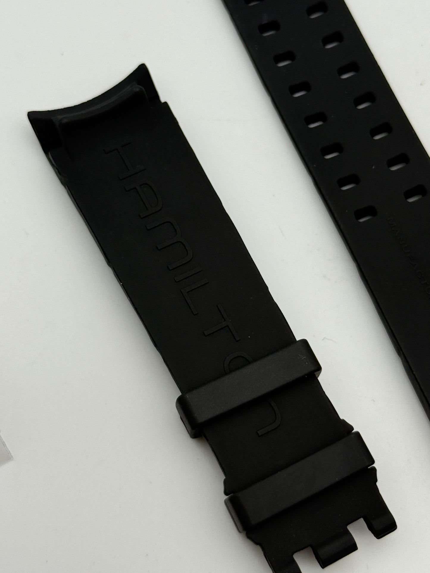hamilton 22mm h691706103 dessus 700 caucciù cinturino strap gomma