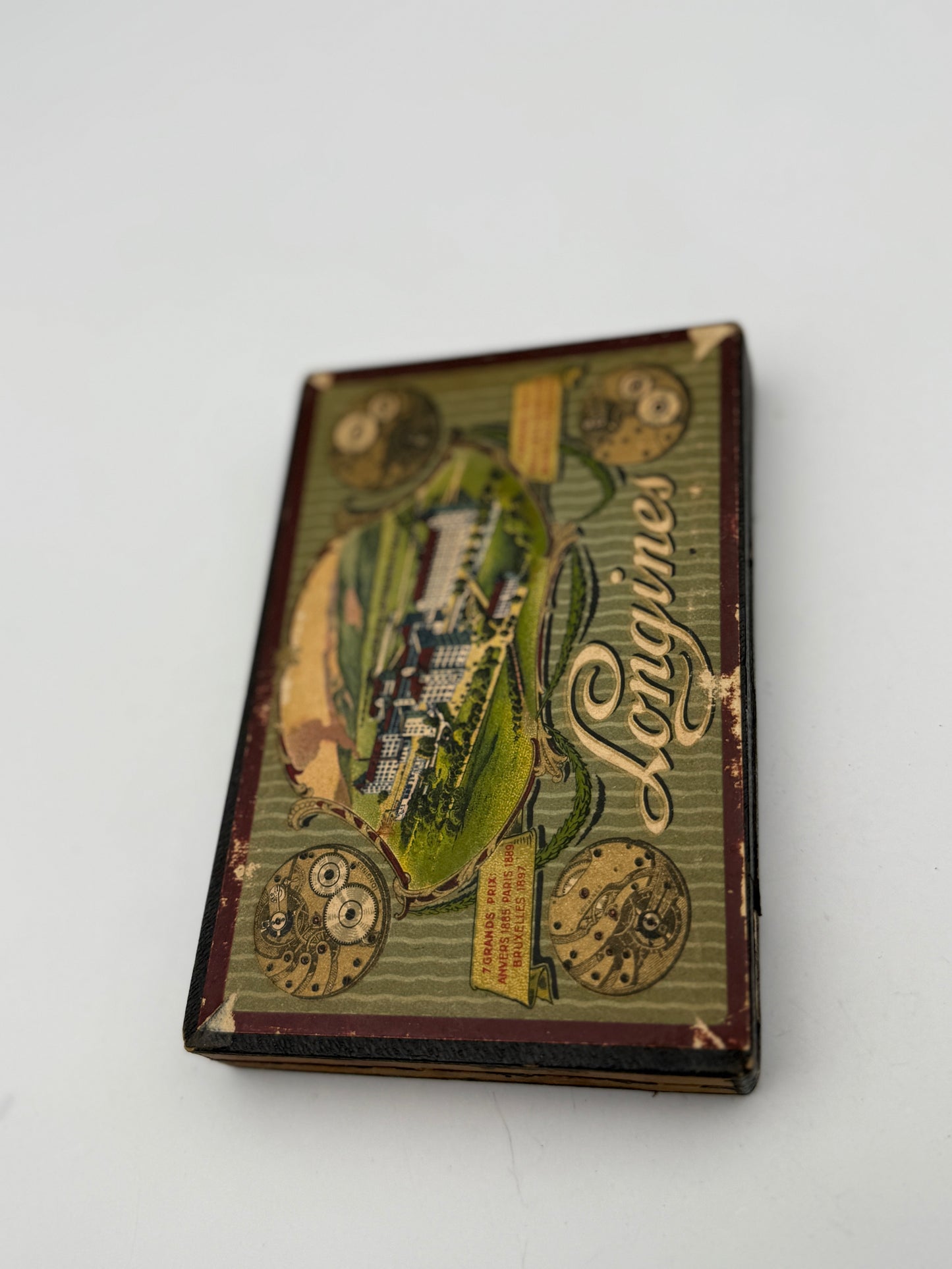 Longines 14x9cm watch parts box scatola