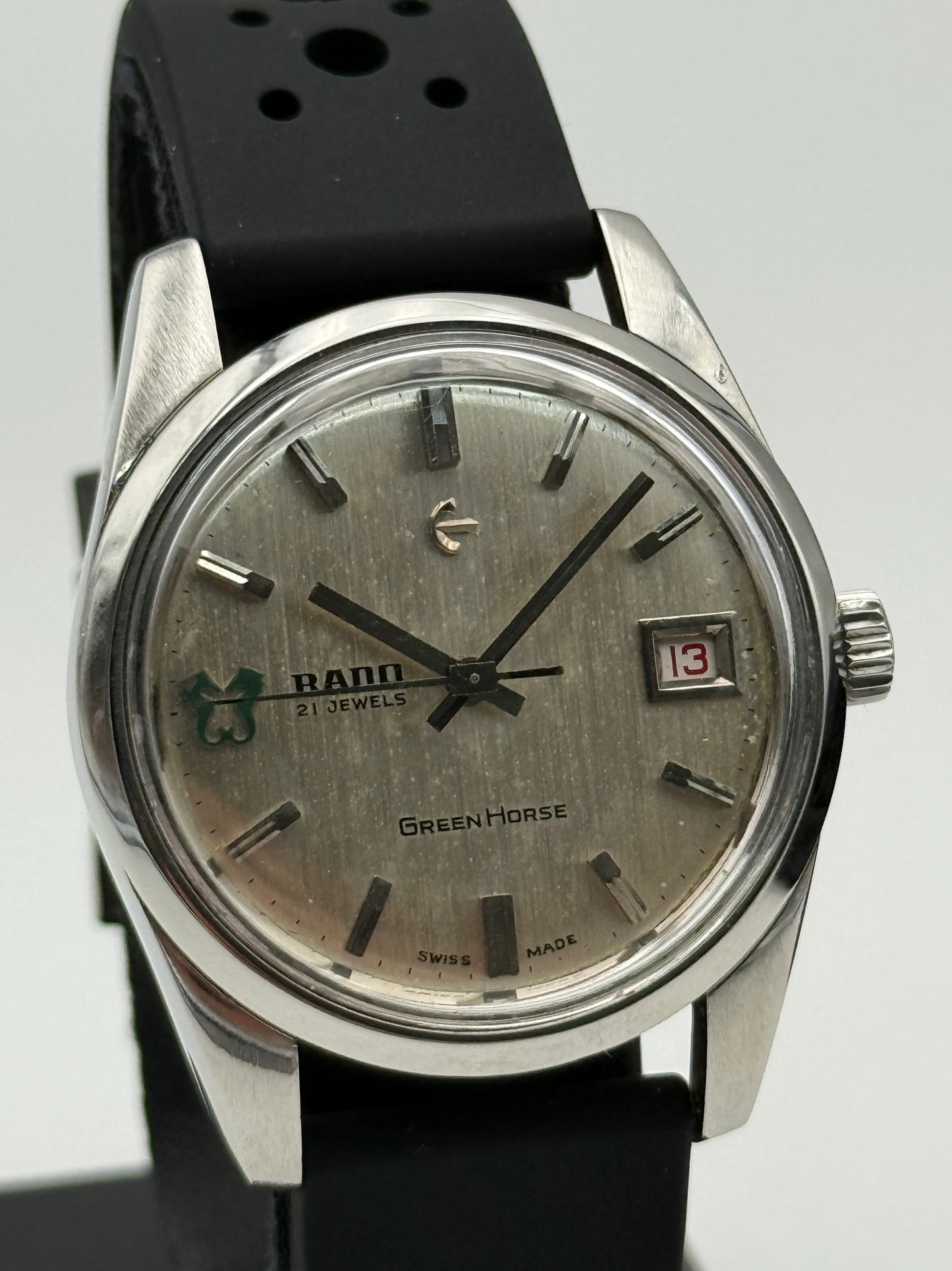 rado green horse 343-942 345-602 36mm steel vintage