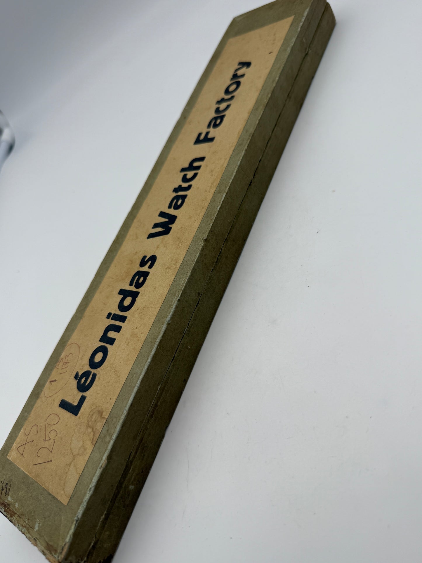 Leonidas 35x7cm watch parts box scatola vintage rare