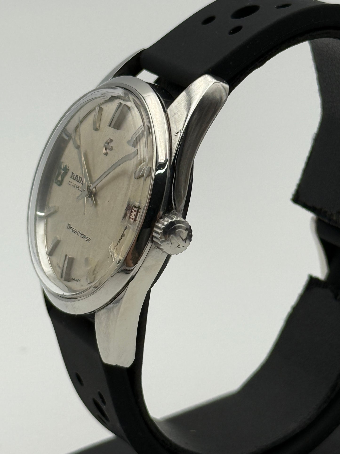 rado green horse 343-942 345-602 36mm steel vintage