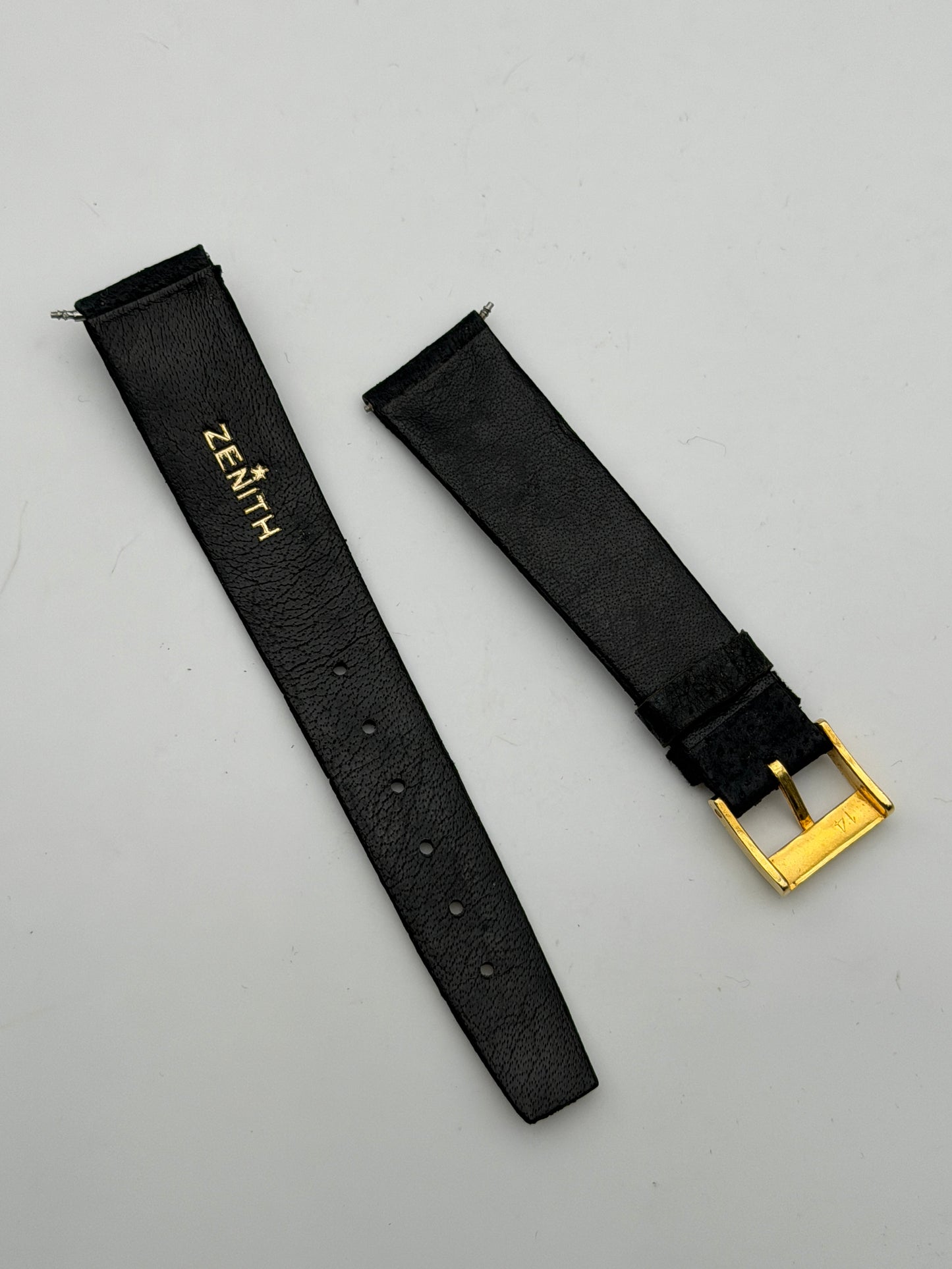 zenith 18mm cinturino strap leather pelle