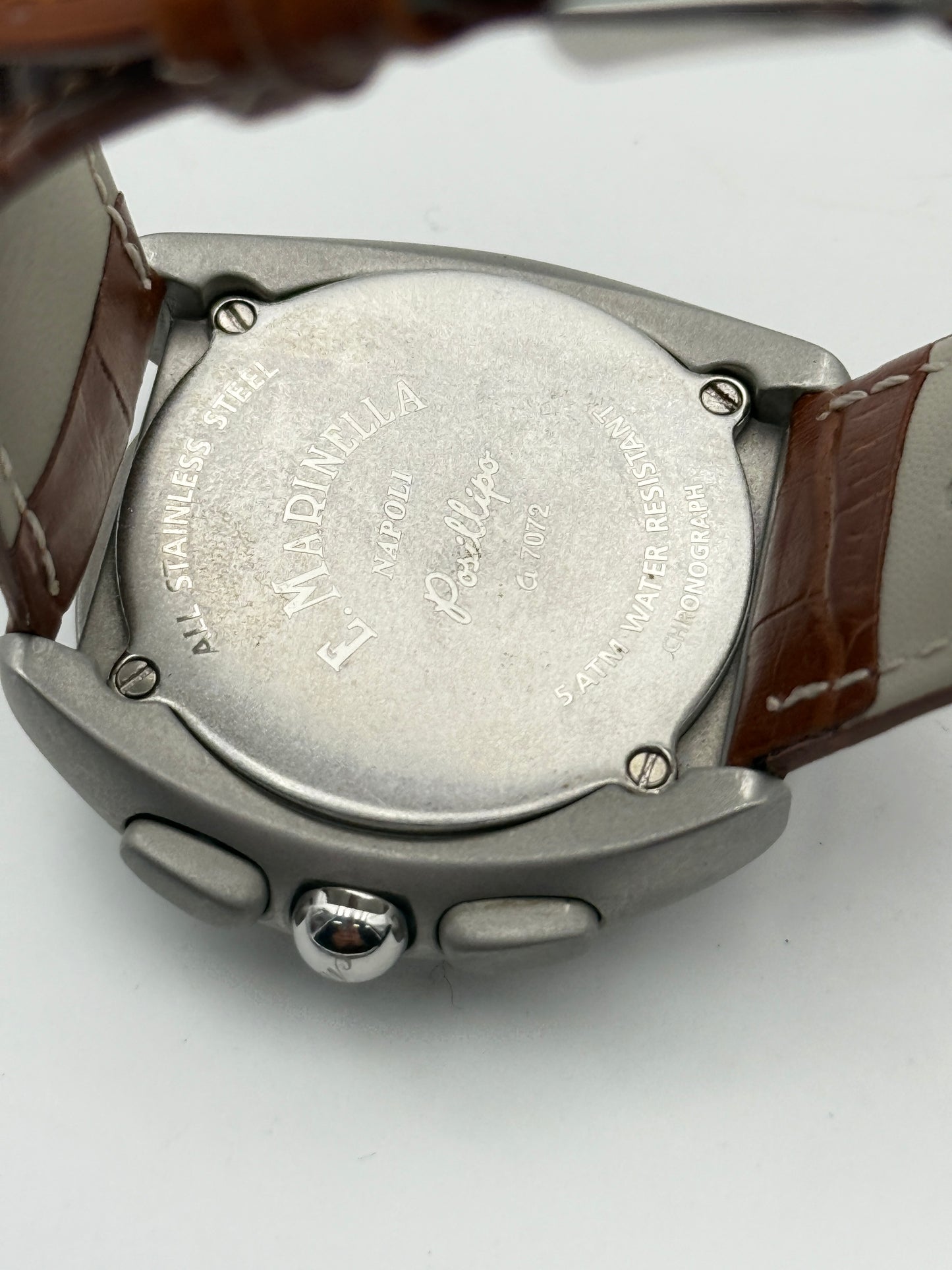 E.marinella Napoli Posillipo chrono a7072 43mm chronograph watch
