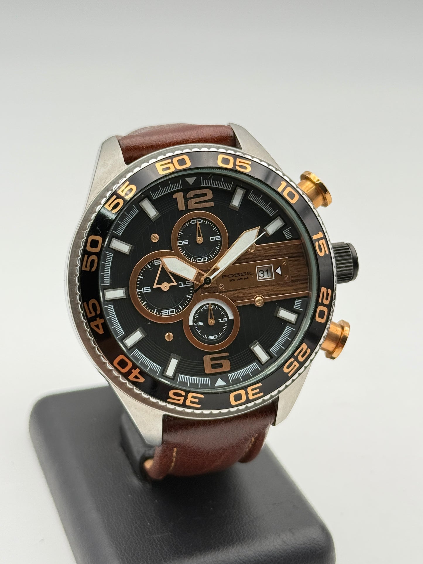 Fossil 10atm chrono ch2559 250809 50mm quartz