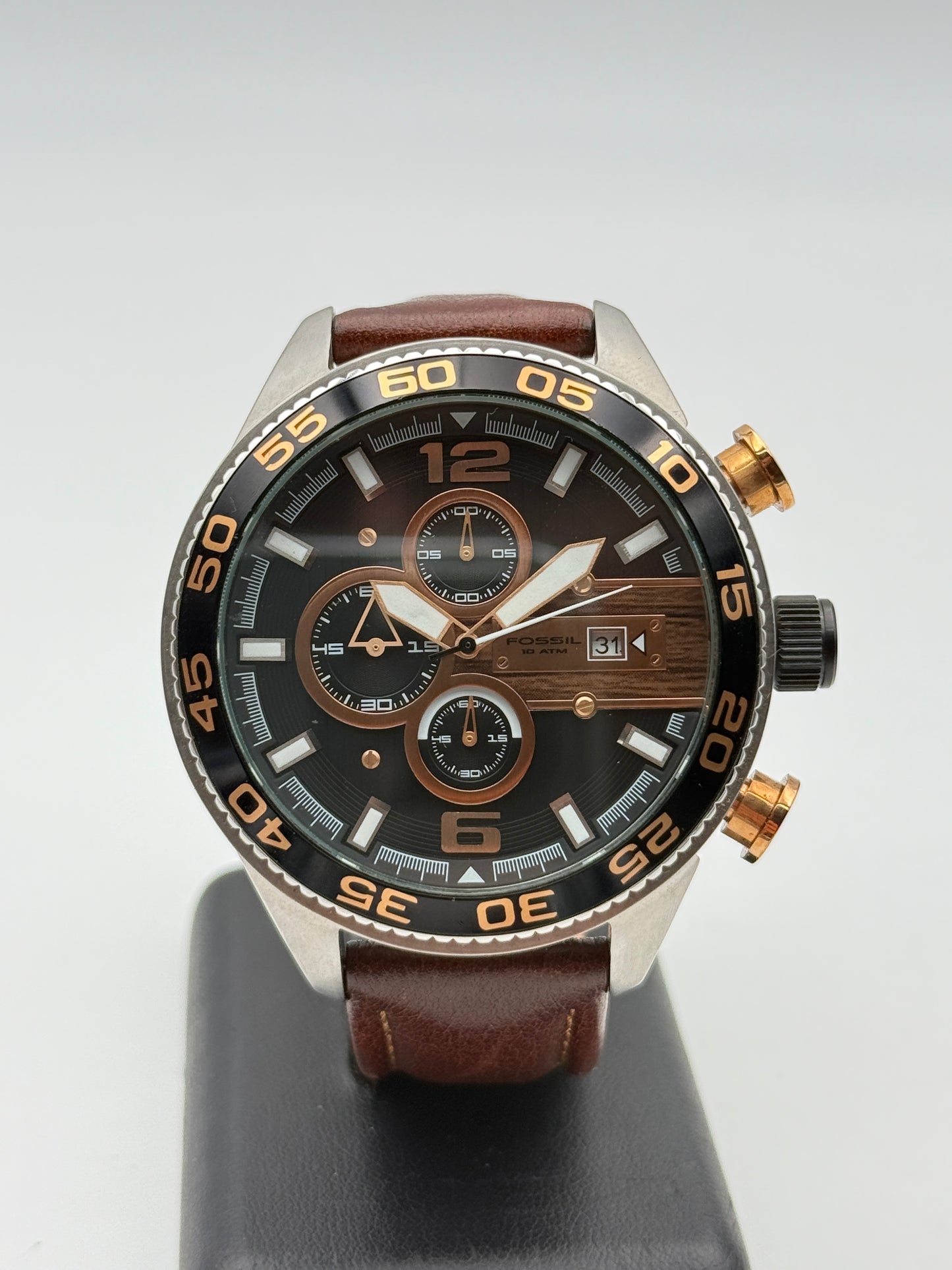 Fossil 10atm chrono ch2559 250809 50mm quartz