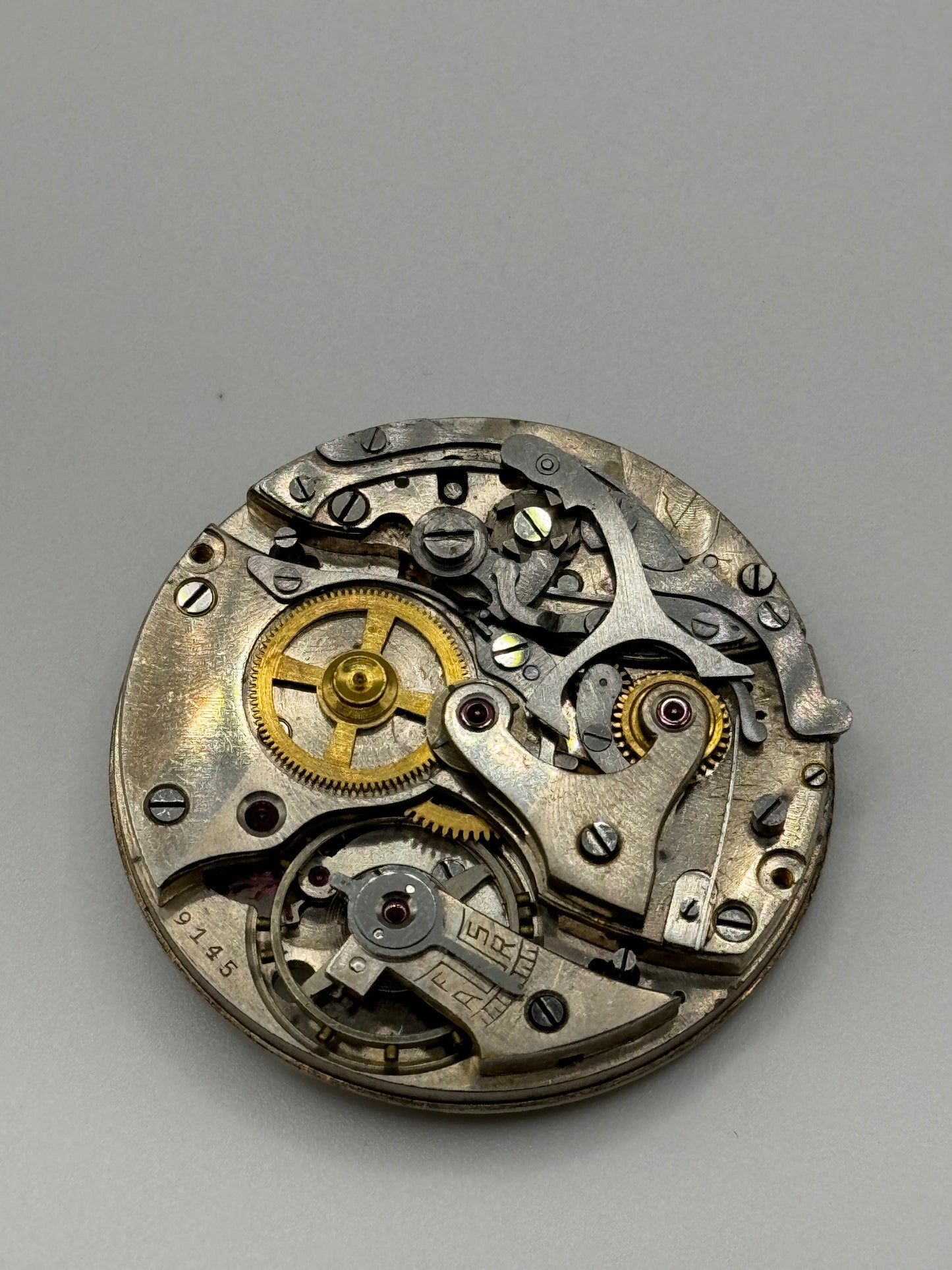 anonimo pocket watch movement movimento chrono 39mm 9145
