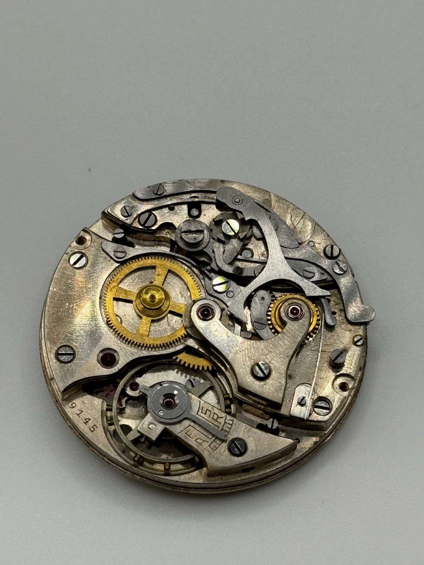 anonimo pocket watch movement movimento chrono 39mm 9145