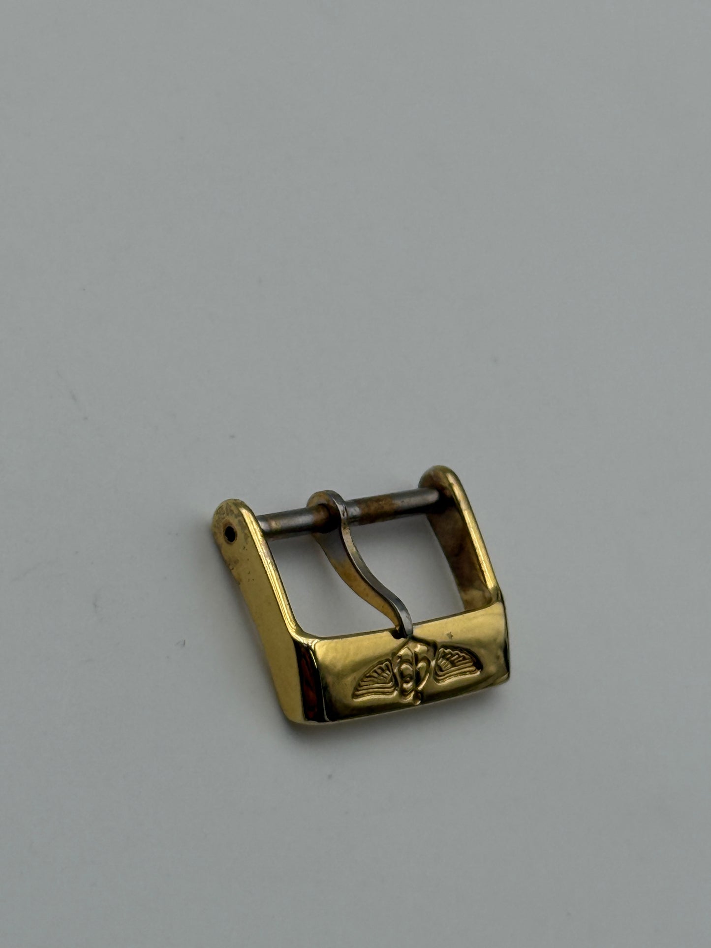 breitling dorata gold plated 16mm fibbia buckle