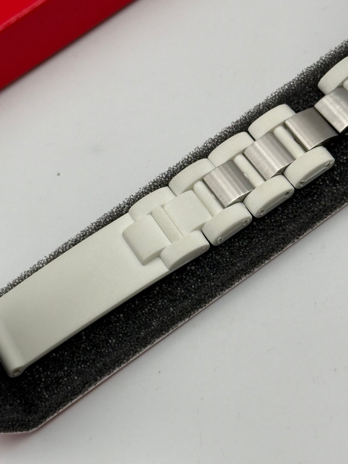Cartier cinturino strap rubber chronoscaphe 21 9119 2332 mx0067rg ch00 strap elasto fkm wht for adj depl