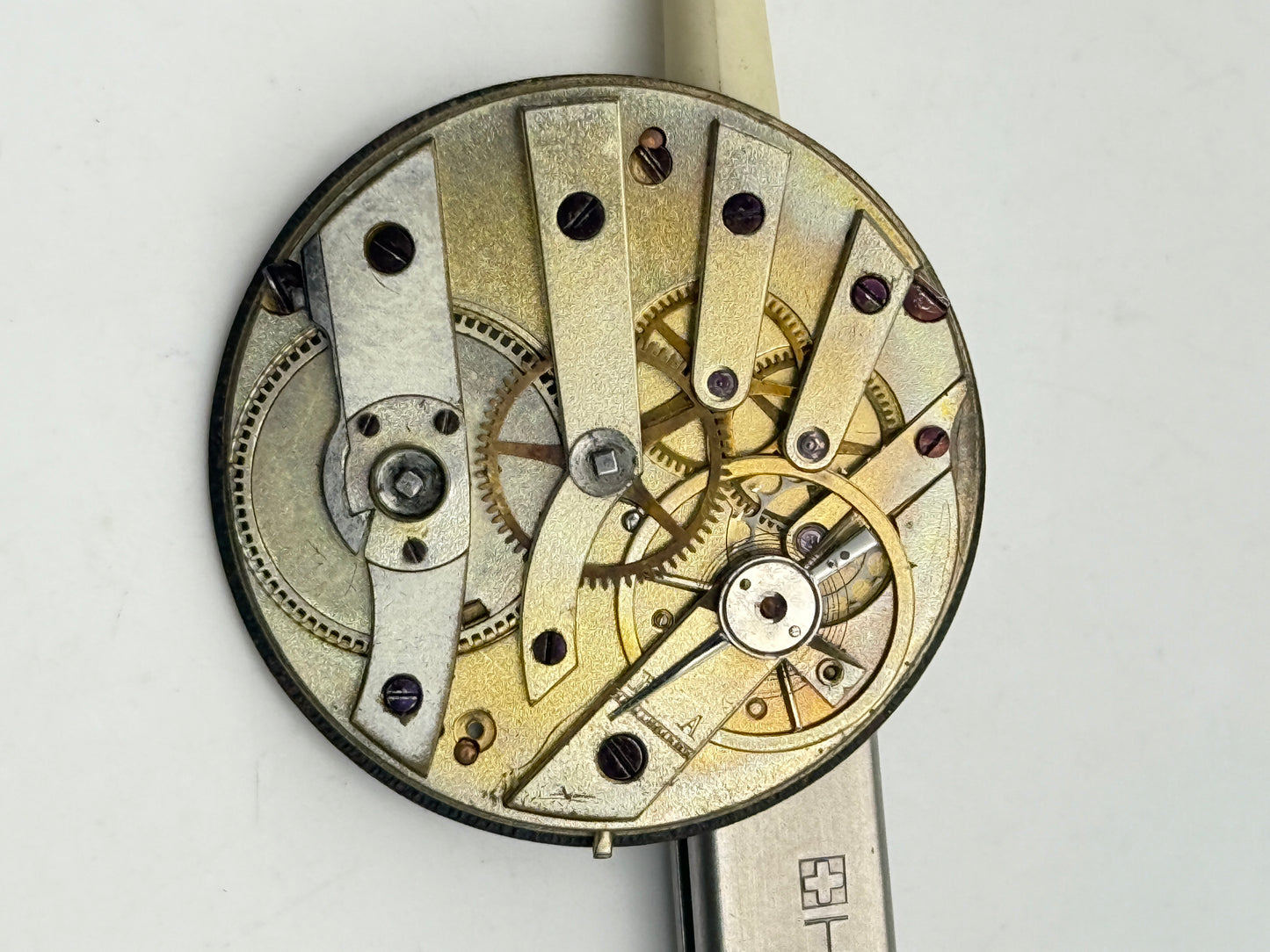 anonimo pocket watch cilindro chiavetta 32.5mm cylinder keys movement movimento