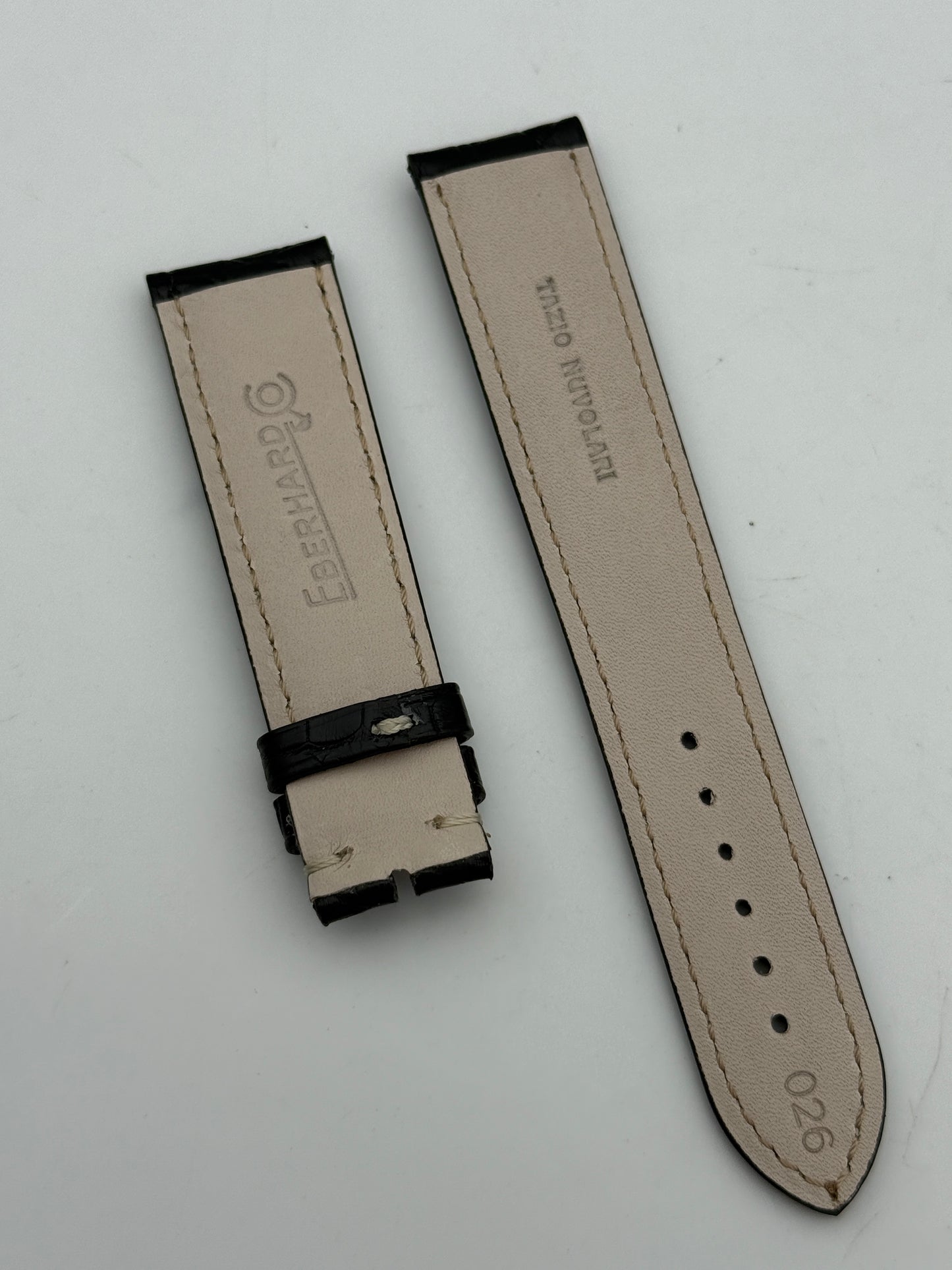 eberhard 20mm tazio nuvolari 31030 cinturino strap pelle leather