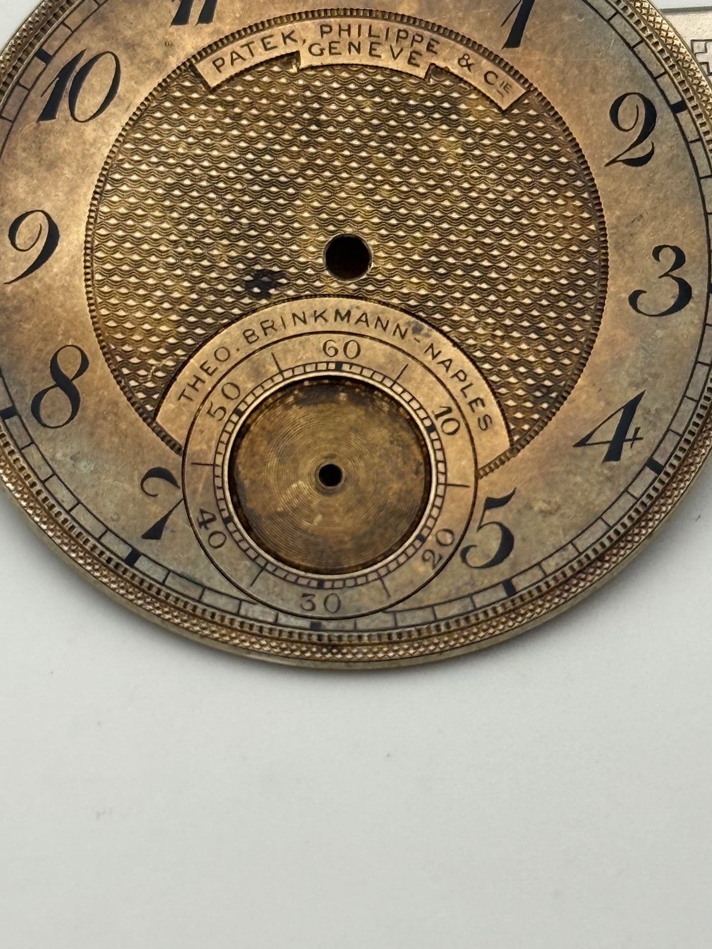 patek philippe co. cie geneve theo breinkmann-naples pocket watch dial quadrante