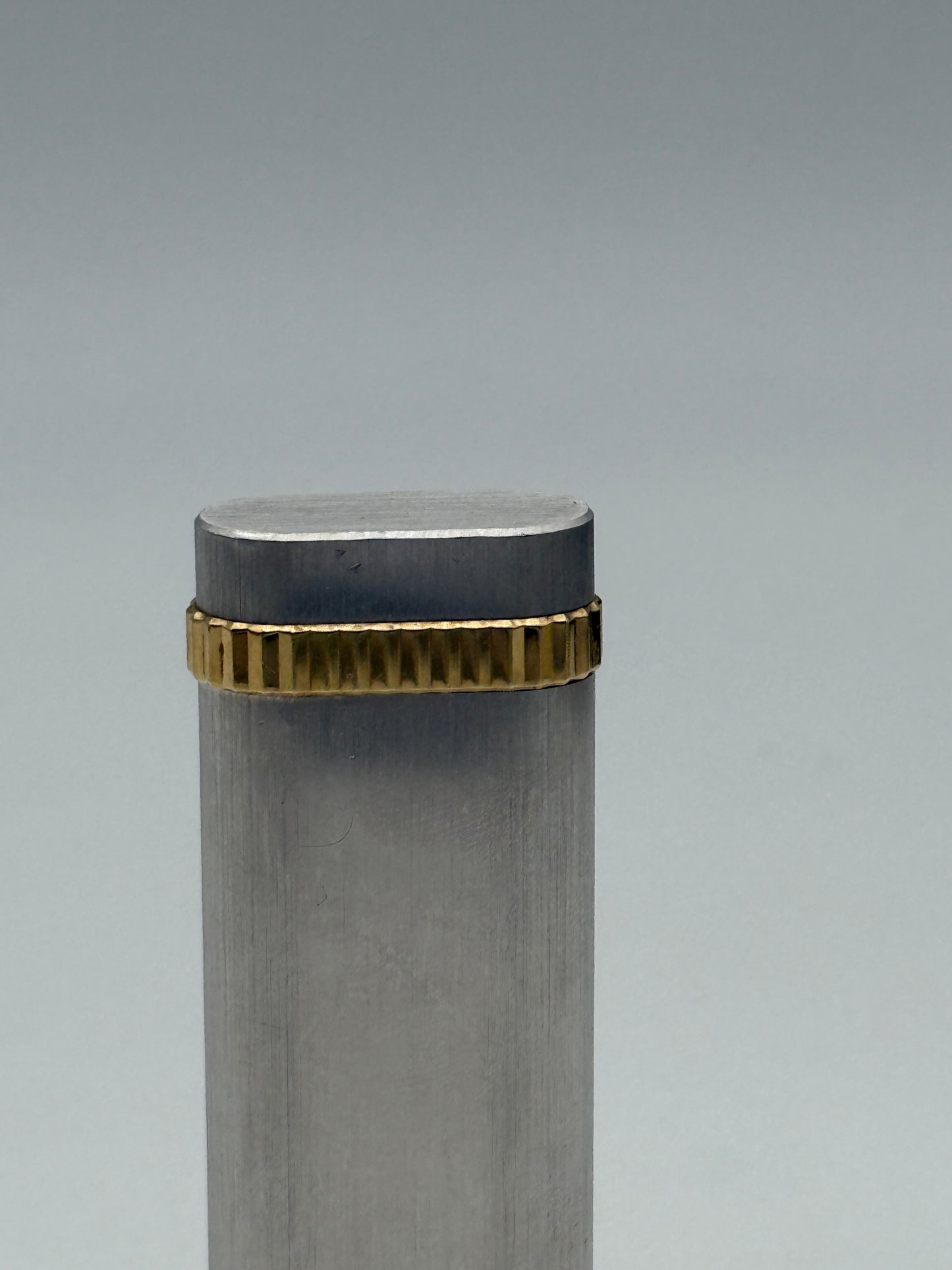 cartier lighter accendino steel-gold