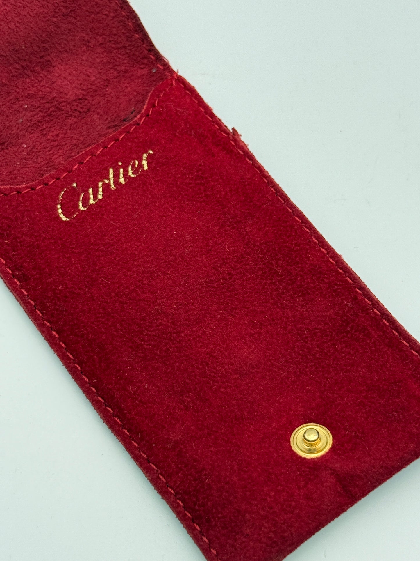cartier pouch porta accendino velluto lighter