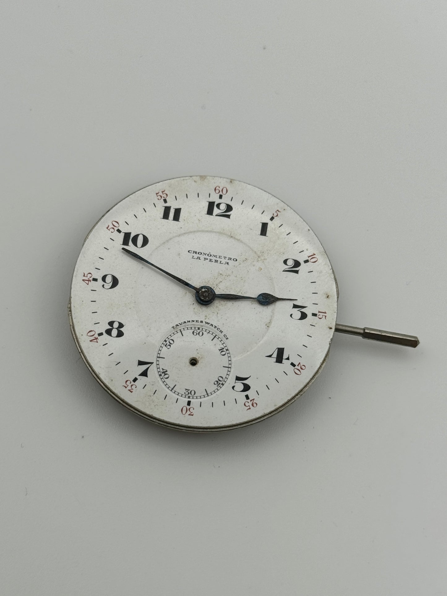 Tavannes watch co cronometro la perla pocket watch 42mm movement movimento
