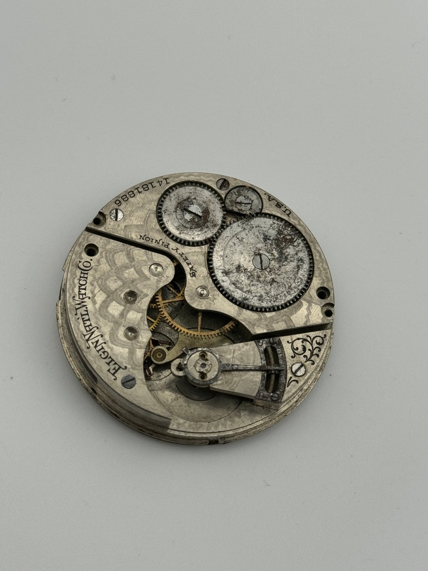 Elgin pocket watch movement movimento 42mm