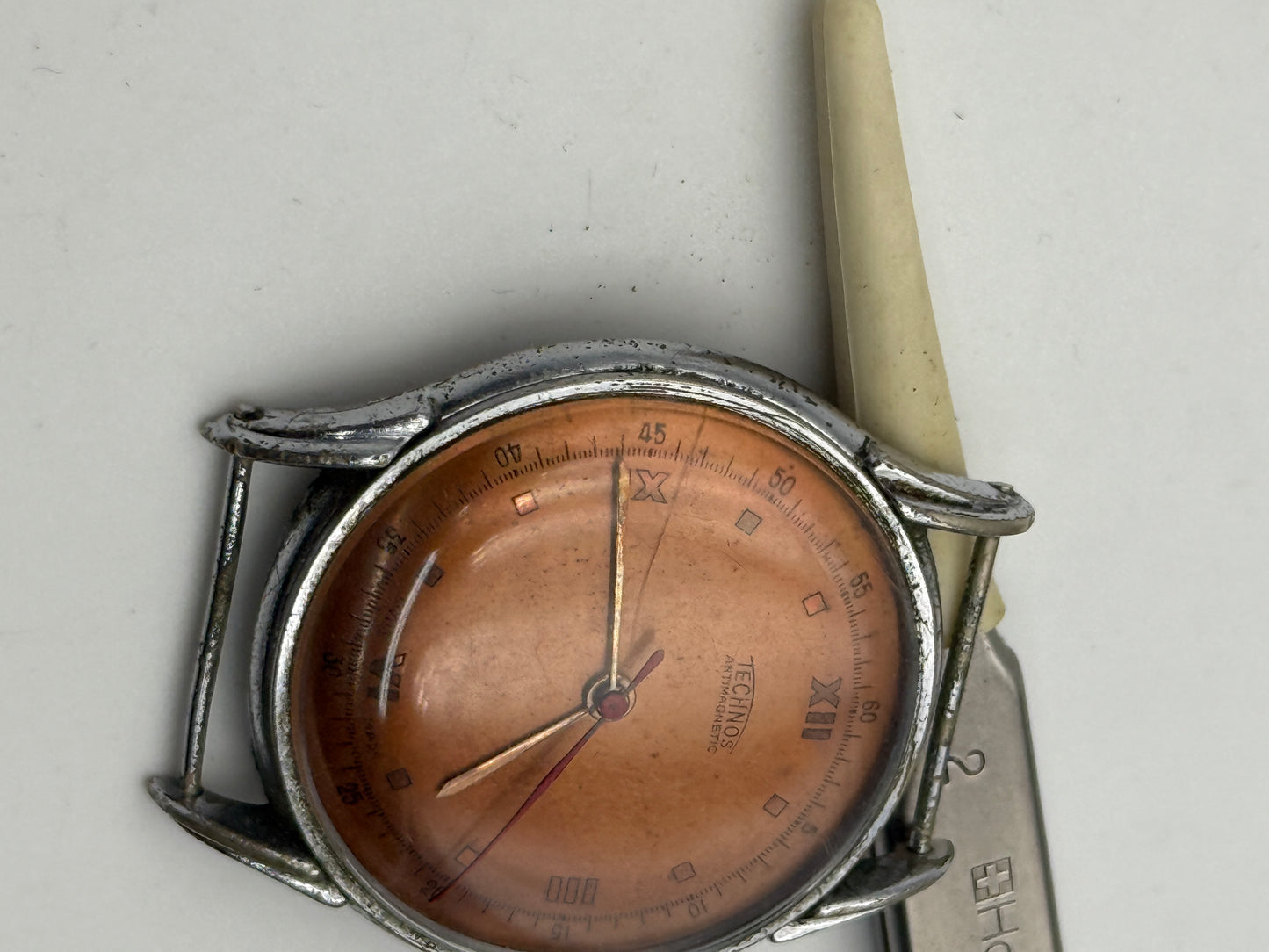 techons vintage 34mm watch swiss made