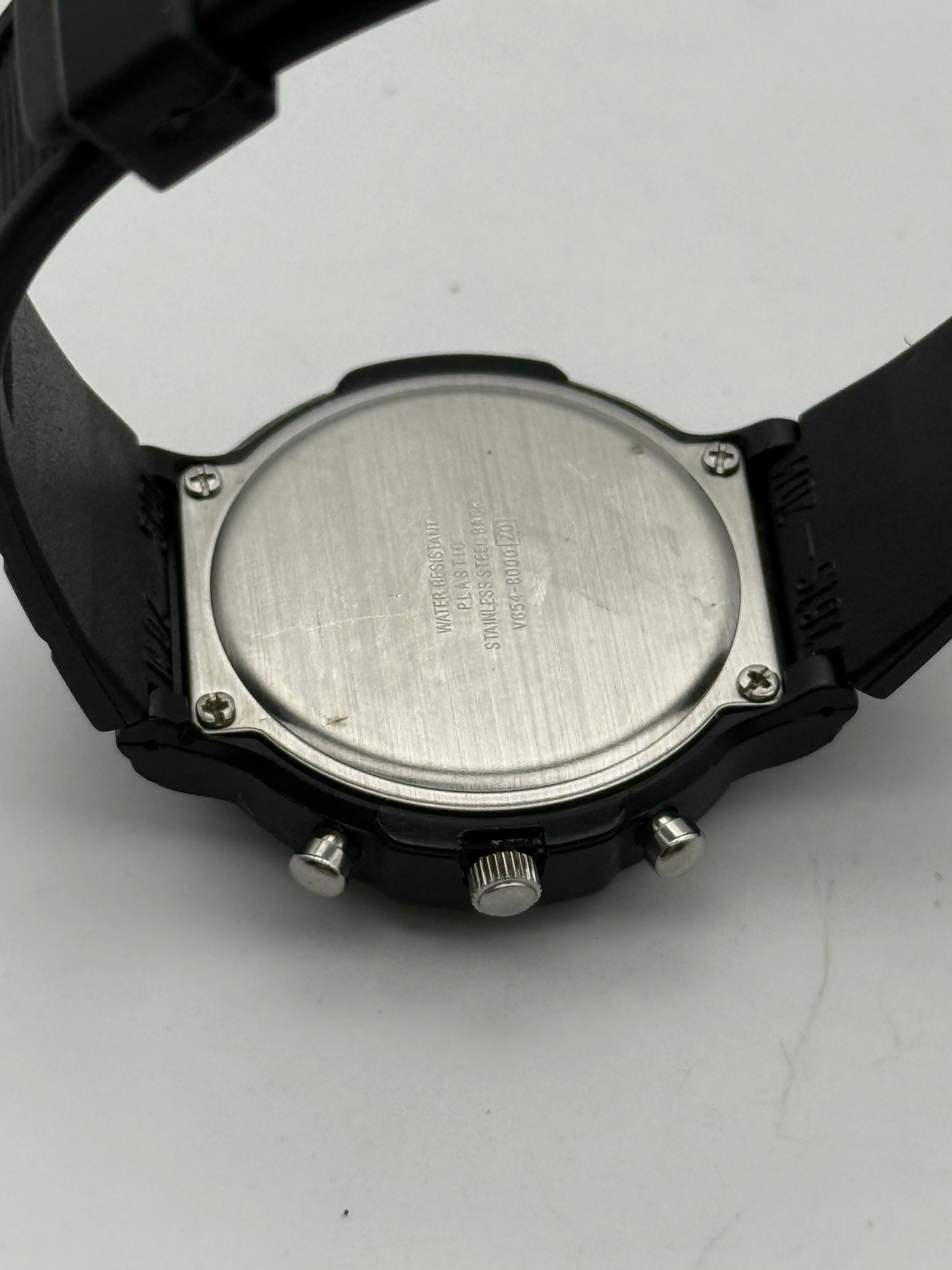 lorus quartz chrono vintage soccer v654-3000 37mm