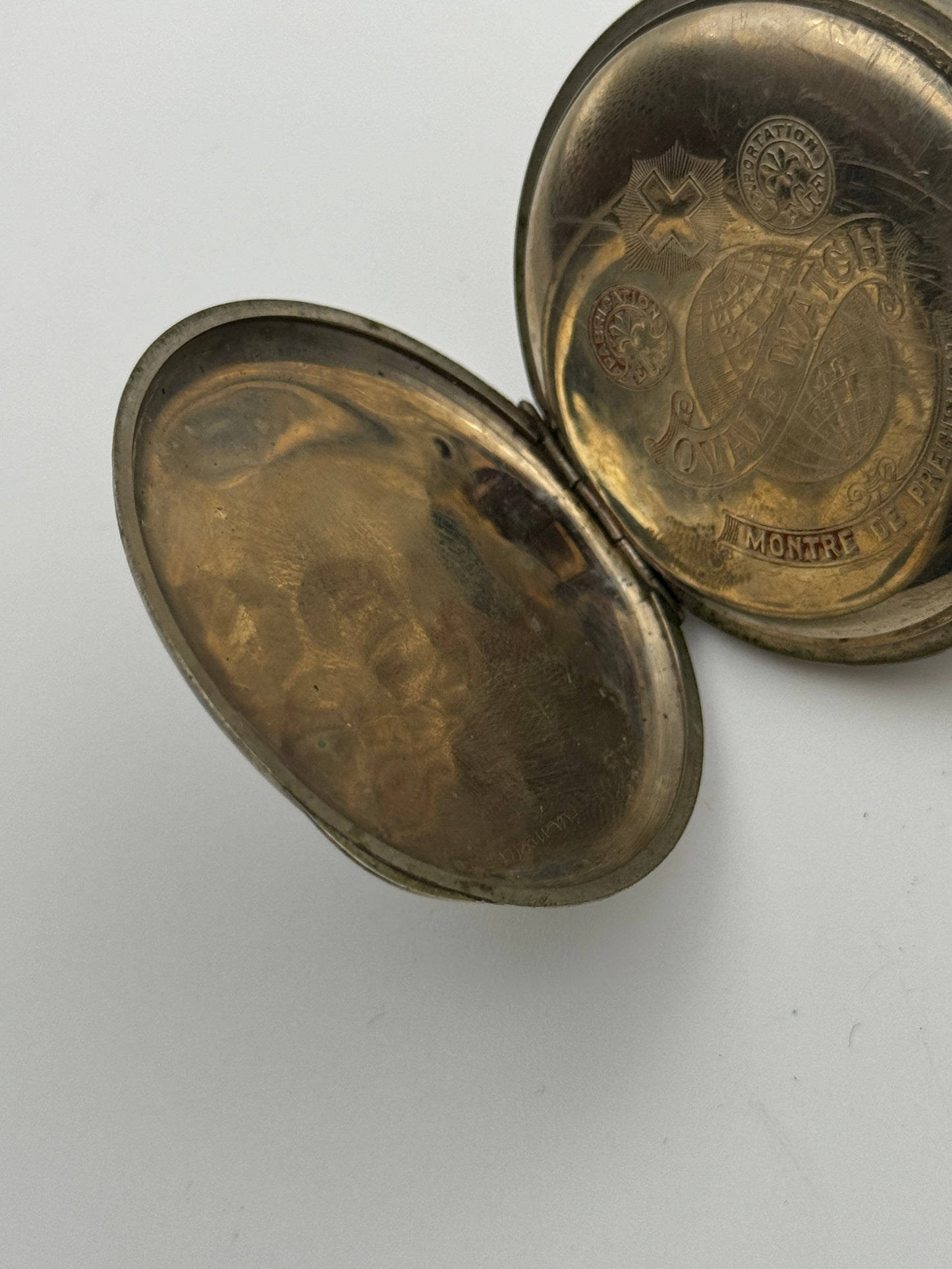 ovale fs pocket watch case casse 50mm siwss patented