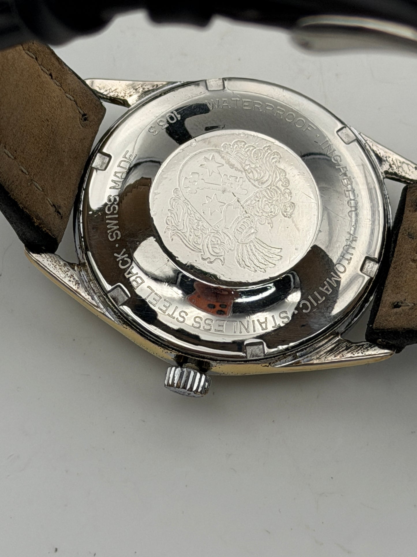 evilard glucydur automatic eta 34mm vintage