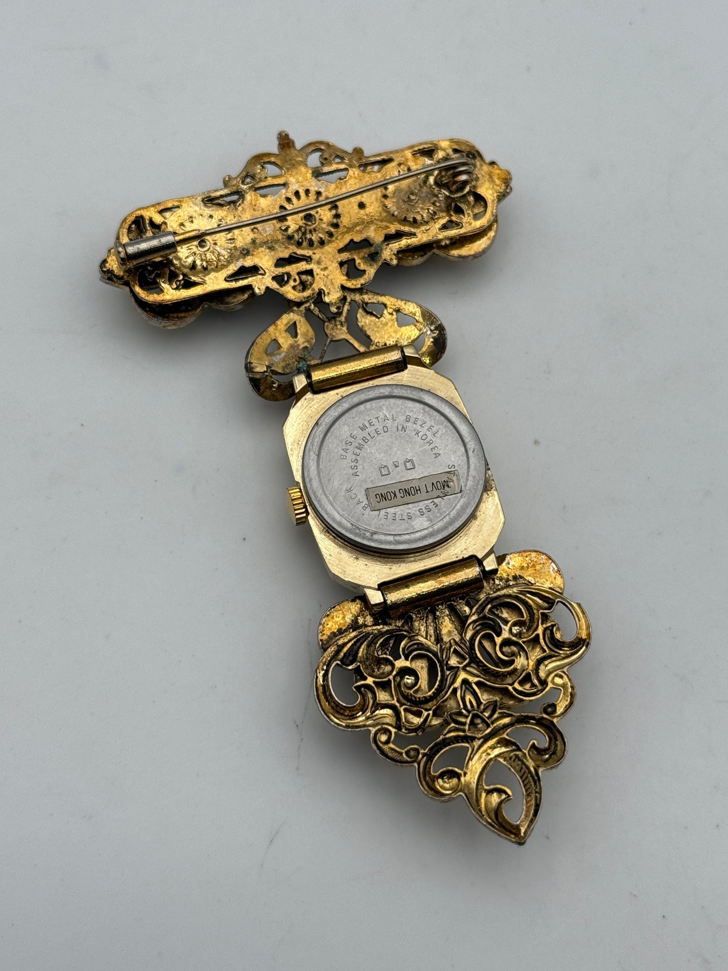 Qeq spilla pins watch manuale vintage 88mm